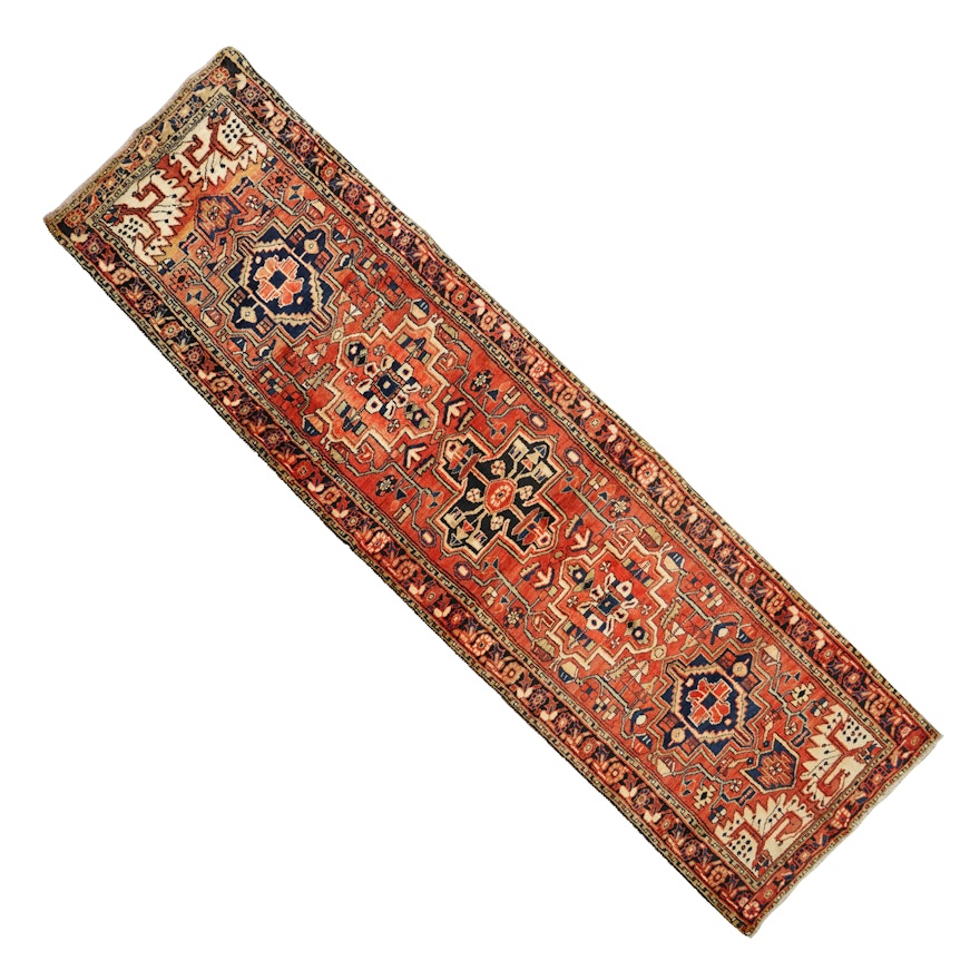 Hand-Knotted Northwest Persian Wool Carpet  Runner