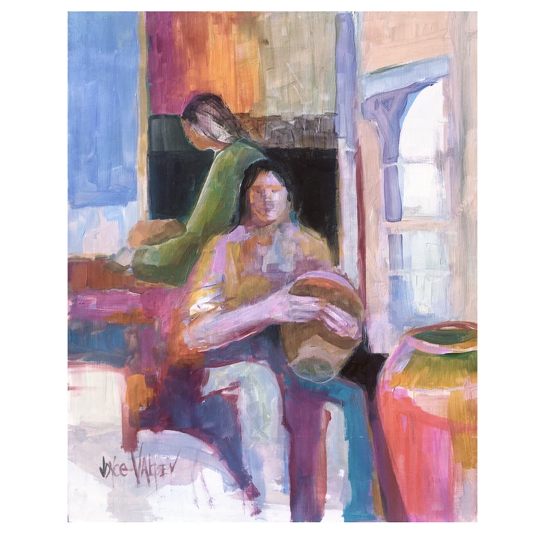 The Potter's Studio by Joyce Valpey, 1990's