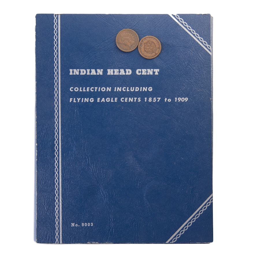 Partial Whitman Folder of Indian Head Cents