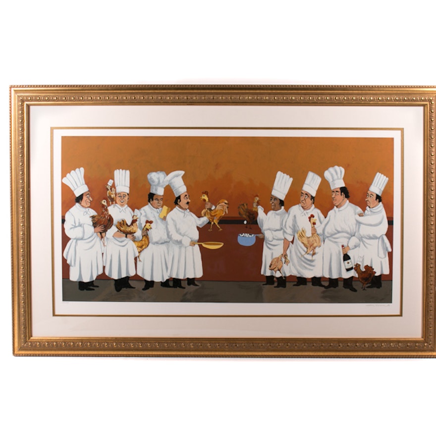 Guy Buffet Lithographic Print of "A Very Special Occasion"