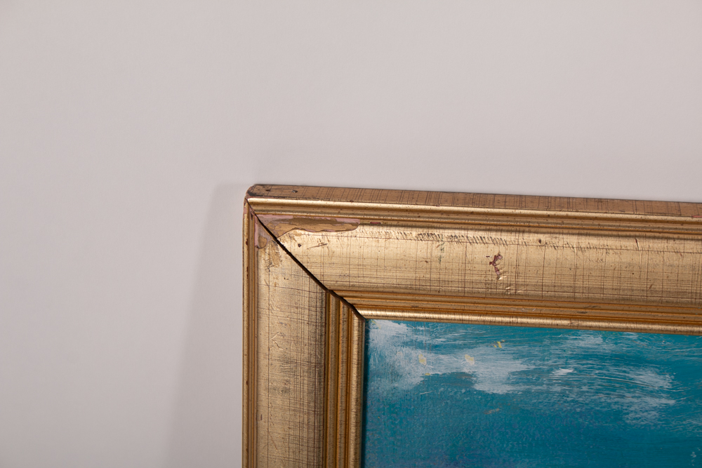 Randy Groden "Pink Umbrella" Original Oil on Board