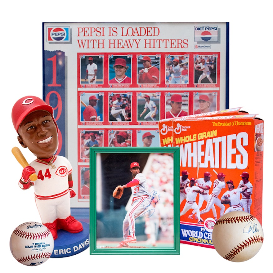 Cincinnati Reds Memorabilia and 1990 Wold Series Champion Player Autographs