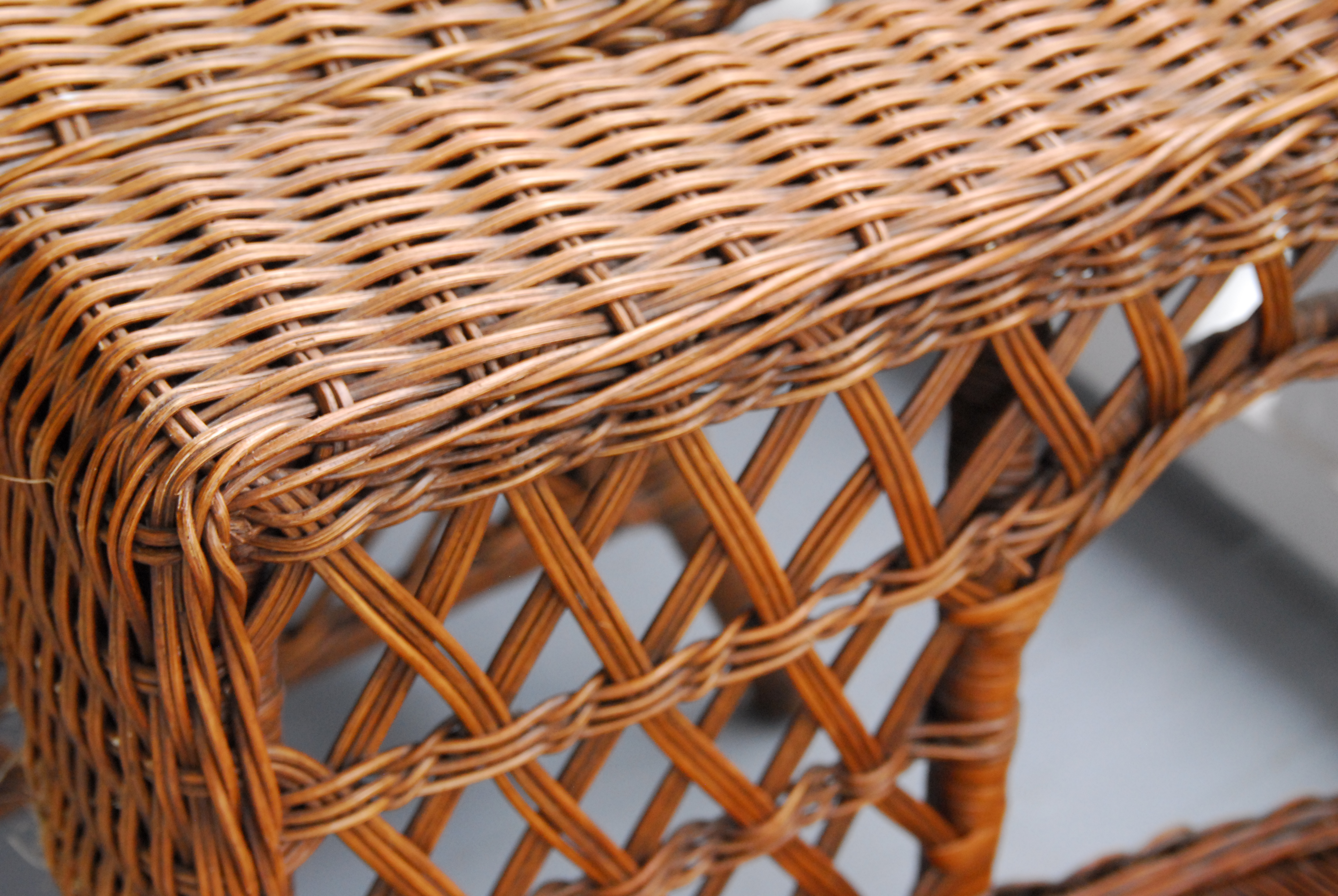 Three Wicker Armchairs