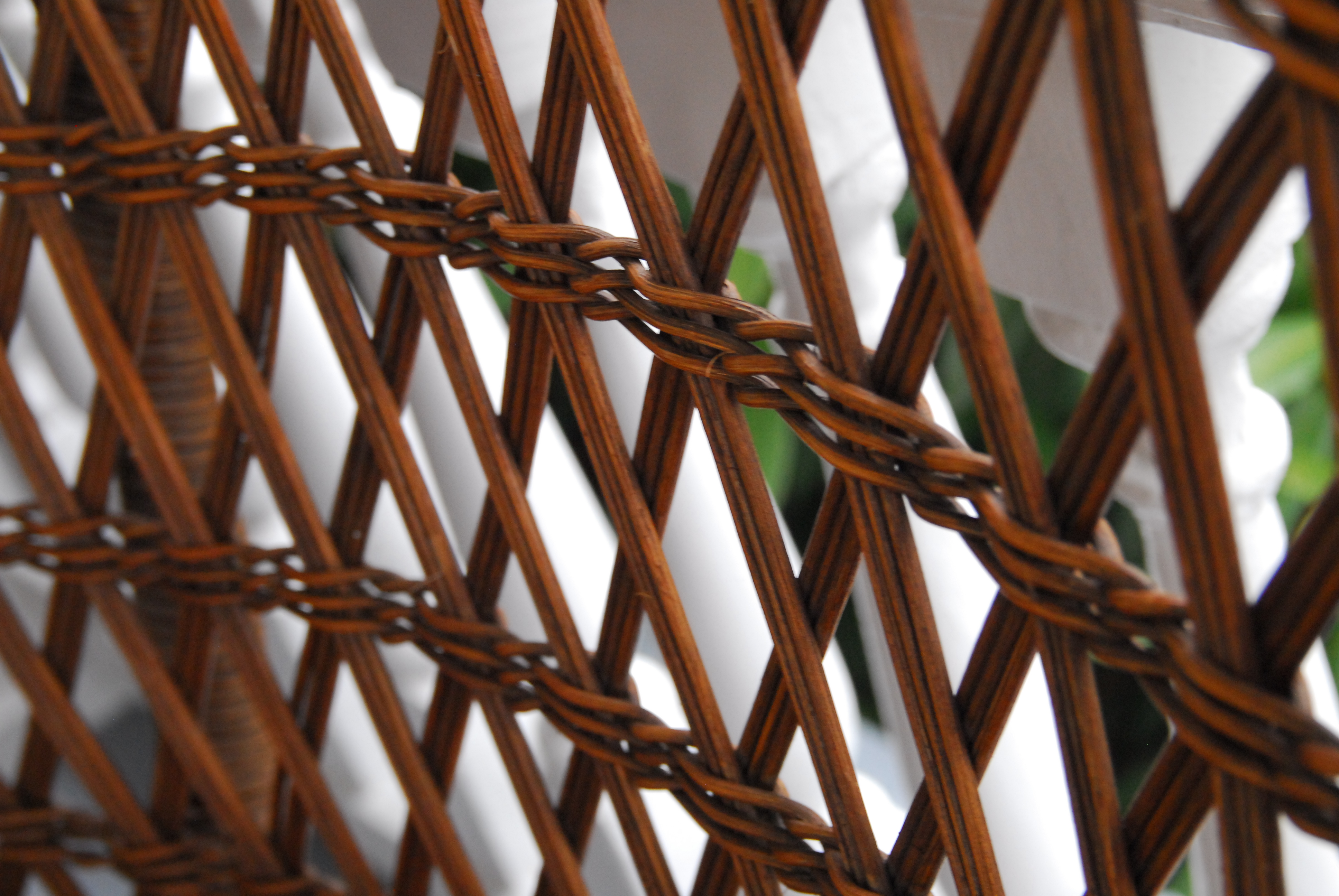 Three Wicker Armchairs