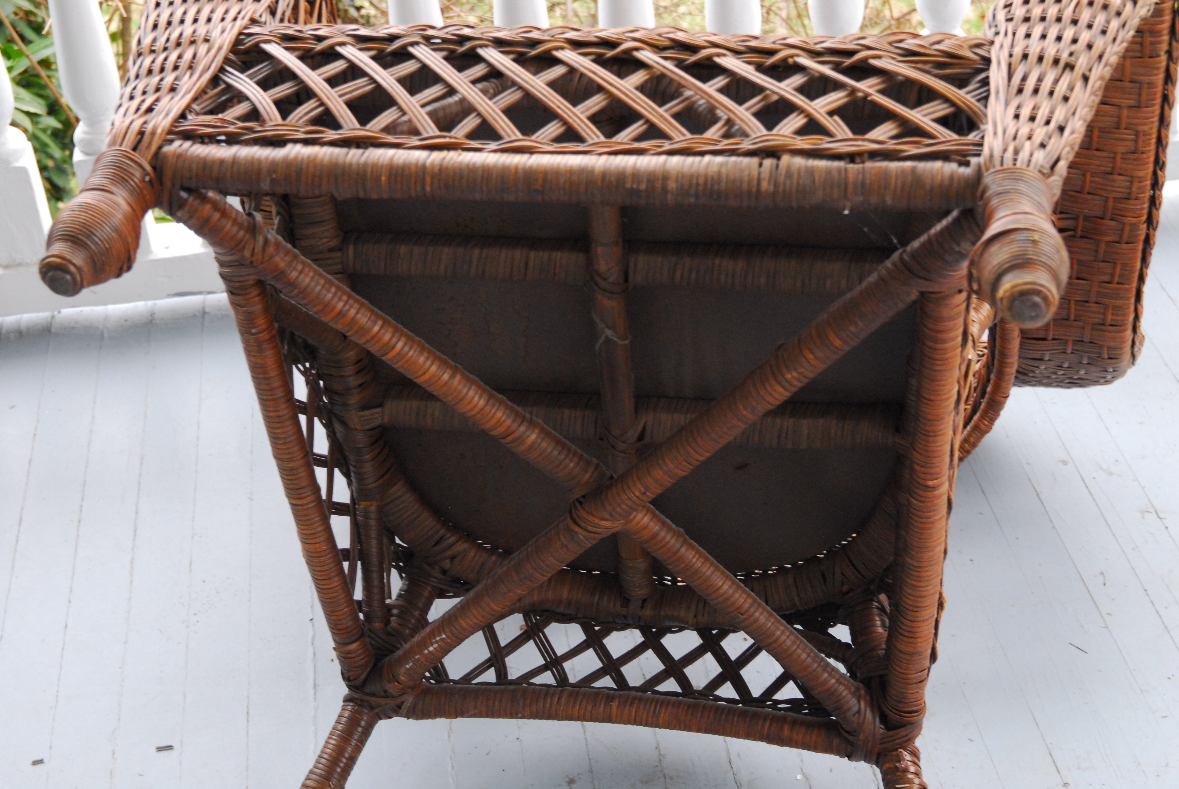 Three Wicker Armchairs