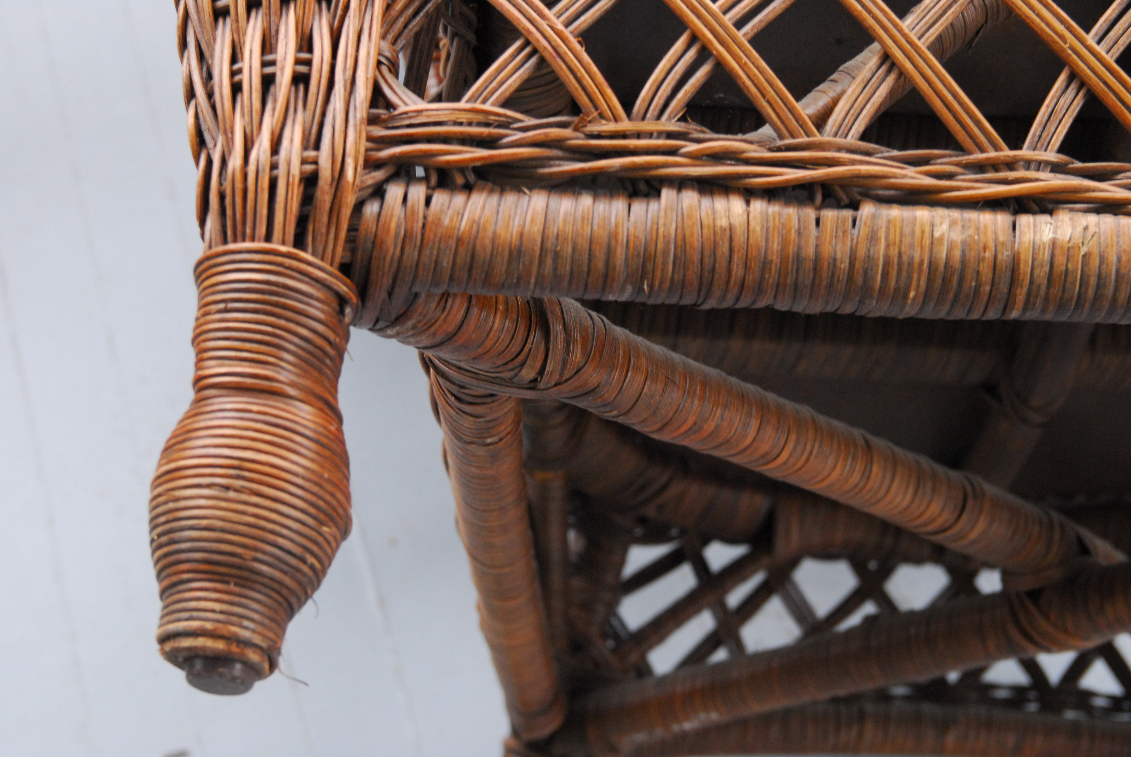 Three Wicker Armchairs