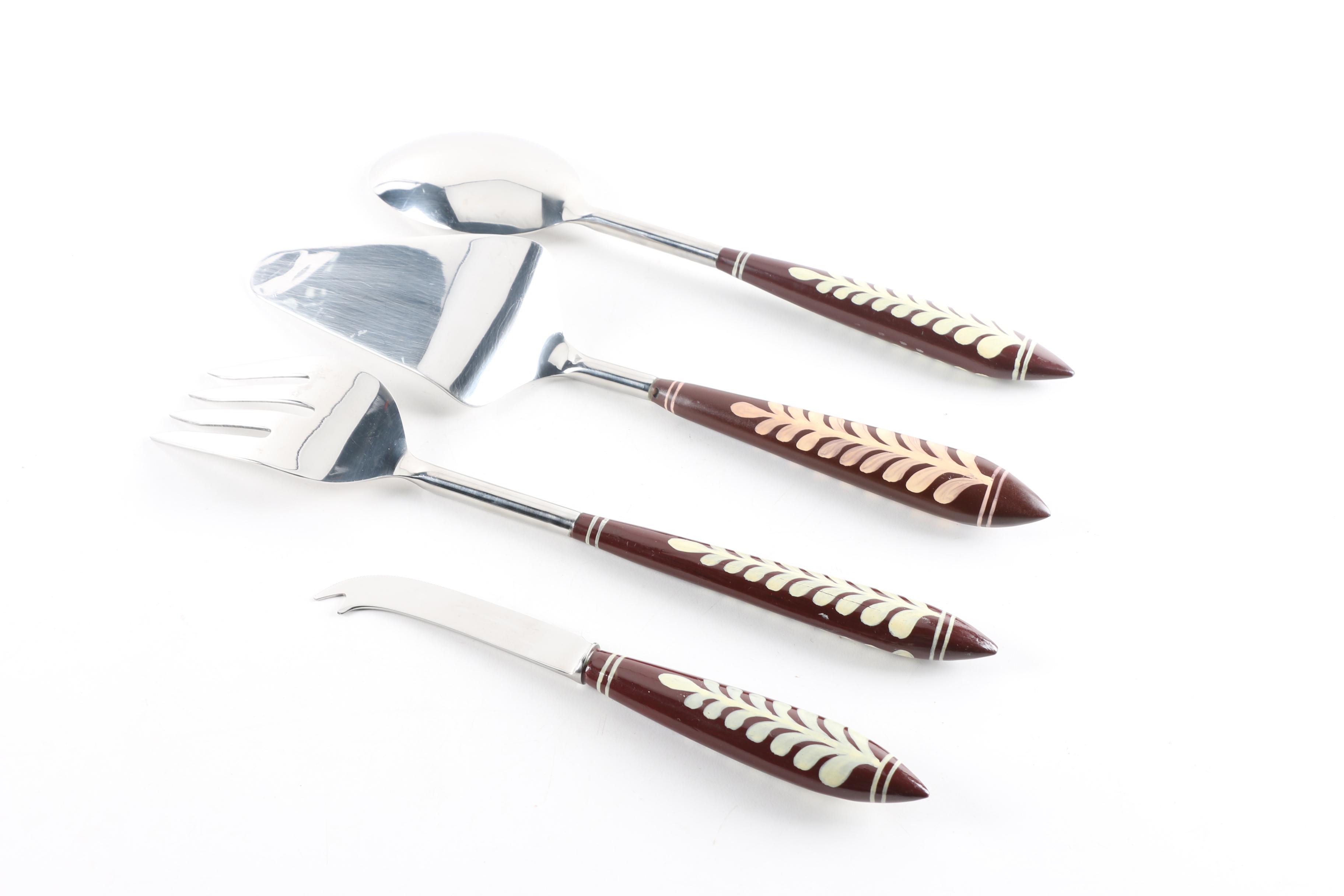 Assortment of Serving Utensils Including Mikasa