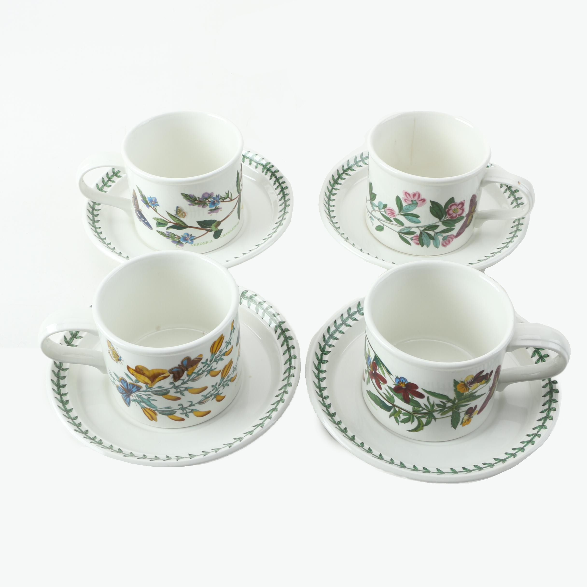 Portmeirion "Botanic Garden" Teacups and Saucers