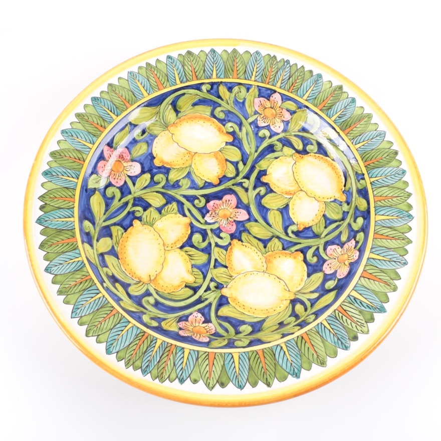 Bellezza Tuscan Decorative Ceramic Platter