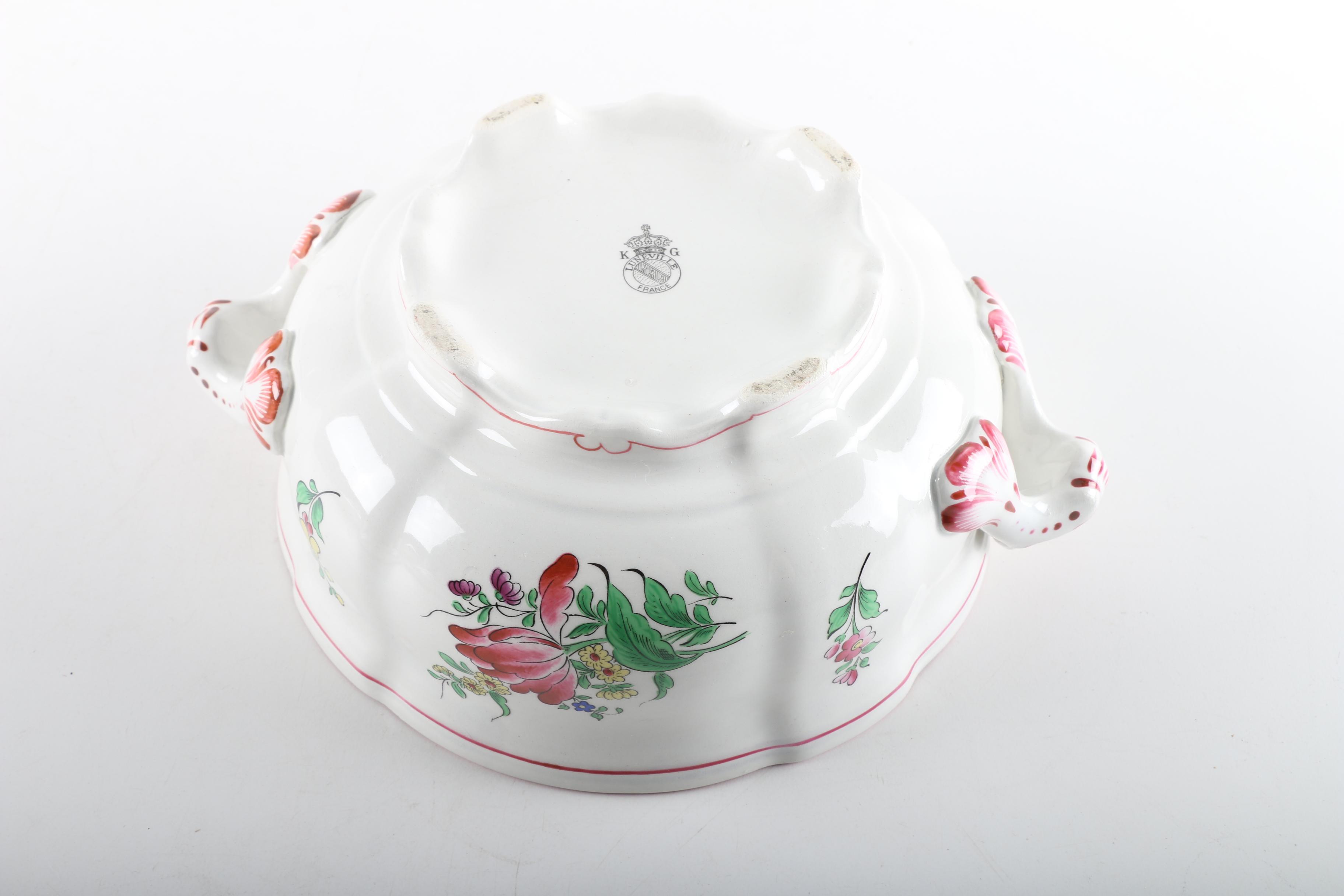 French Faience Keller & Guerrin Lunéville "Old Strasbourg" Tureens 1880-1922