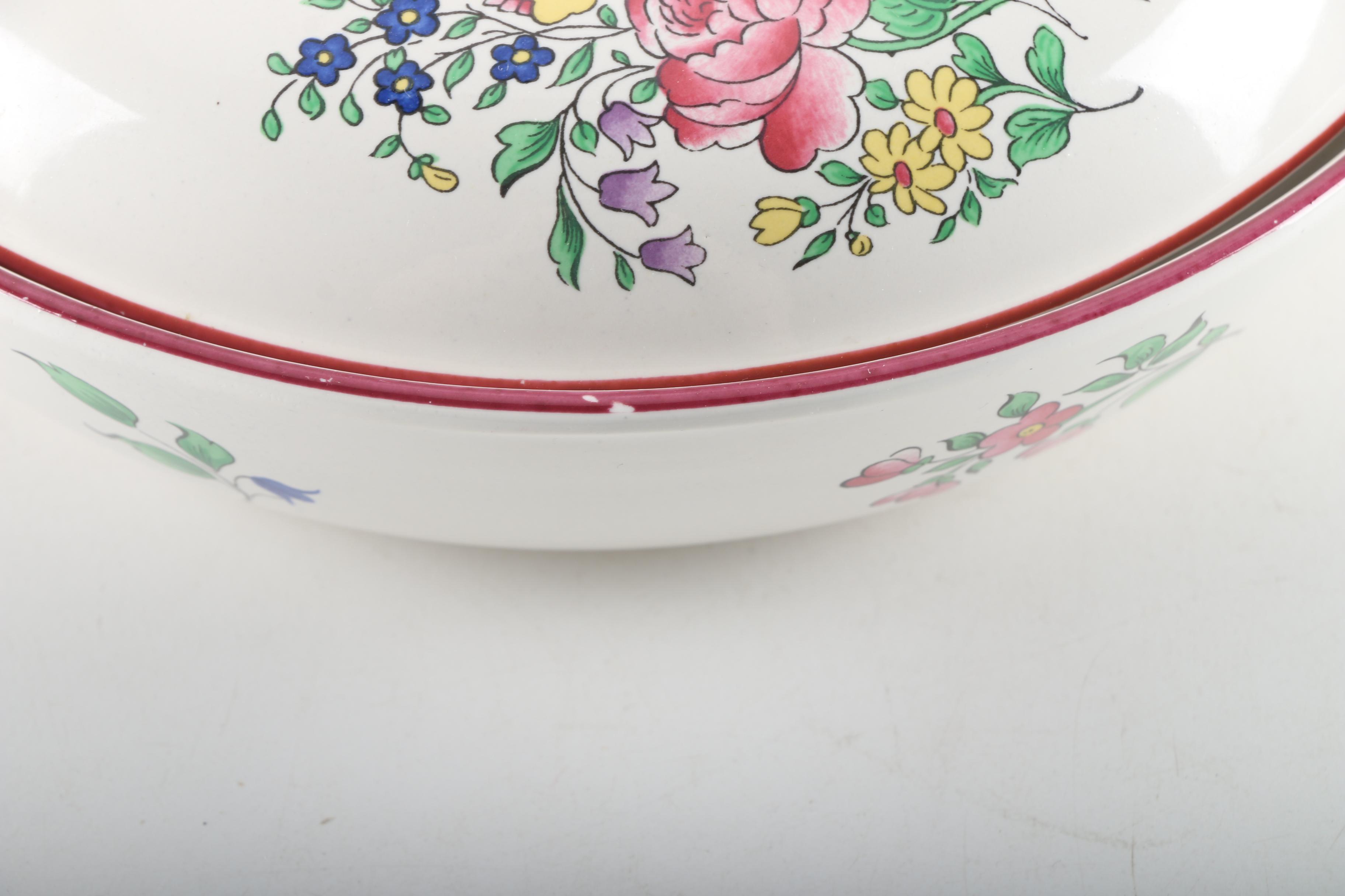 French Faience Keller & Guerrin Lunéville "Old Strasbourg" Tureens 1880-1922