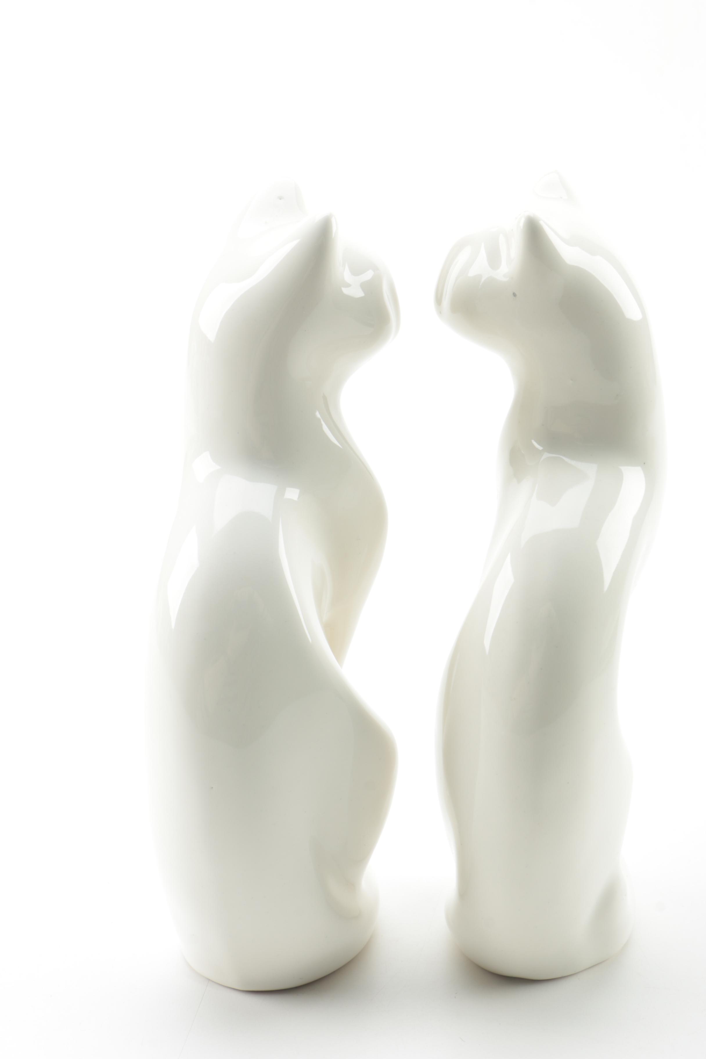 Vintage Ceramic Cat Figurines