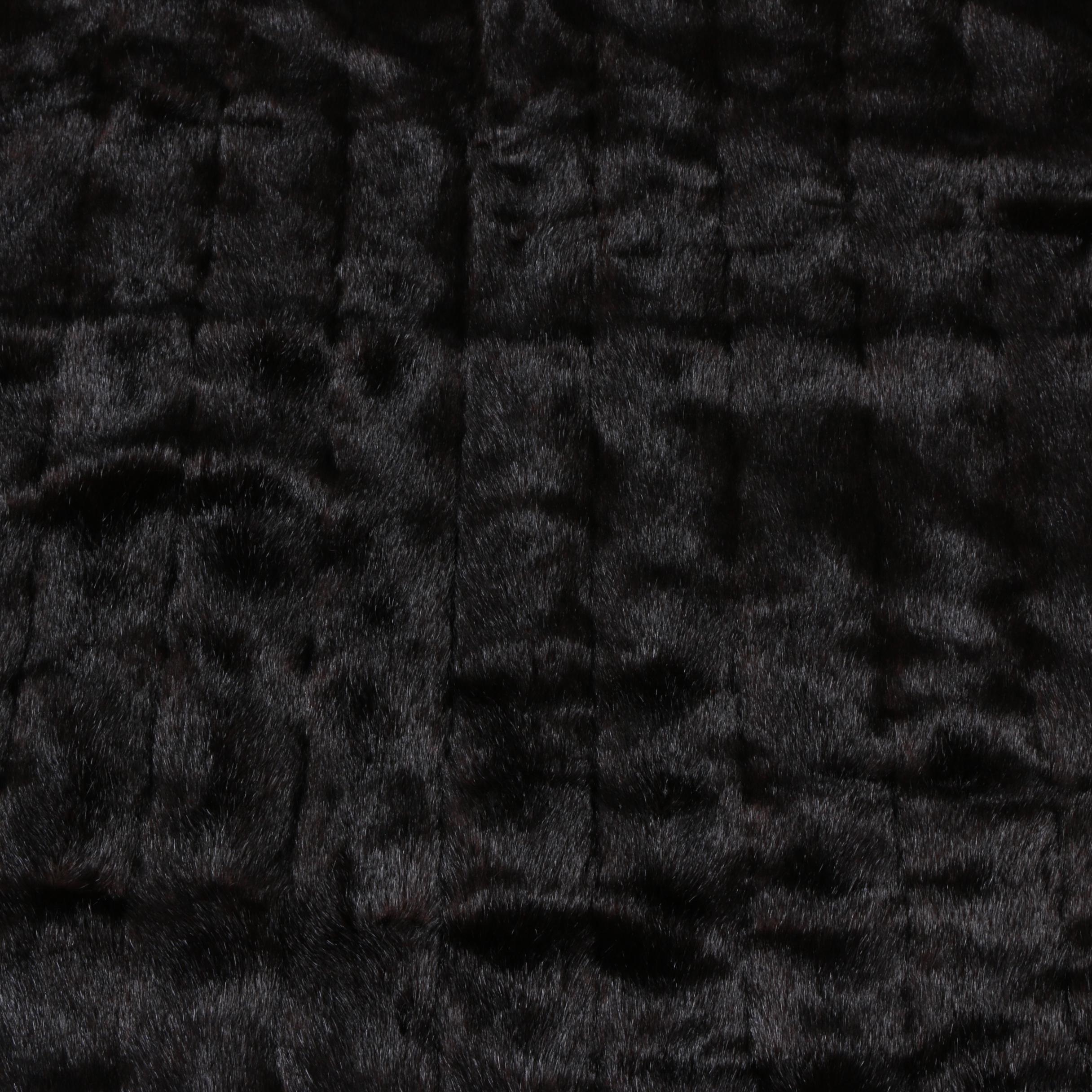 Henry d'Elkin Faux Fur Cashmere and Wool Blanket
