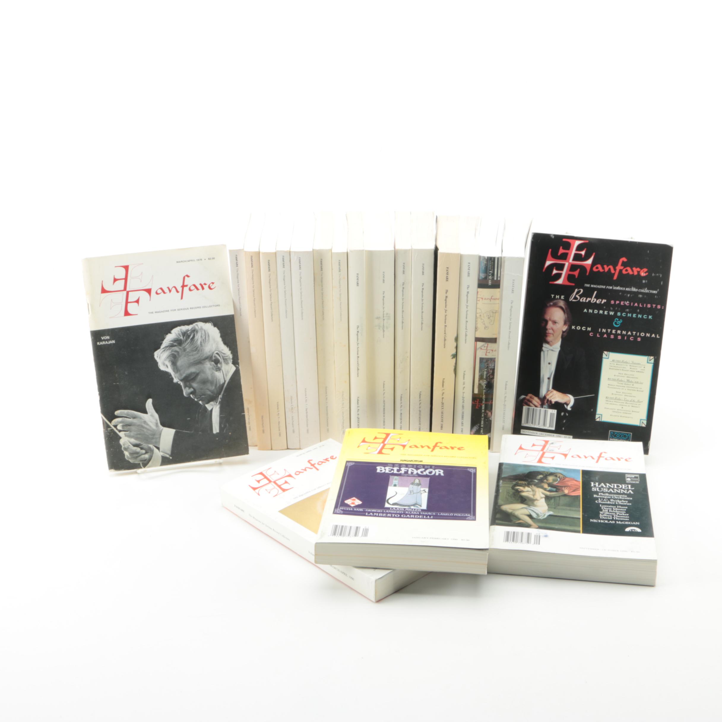 Vintage Issues of "Fanfare" Record Collectors' Magazine