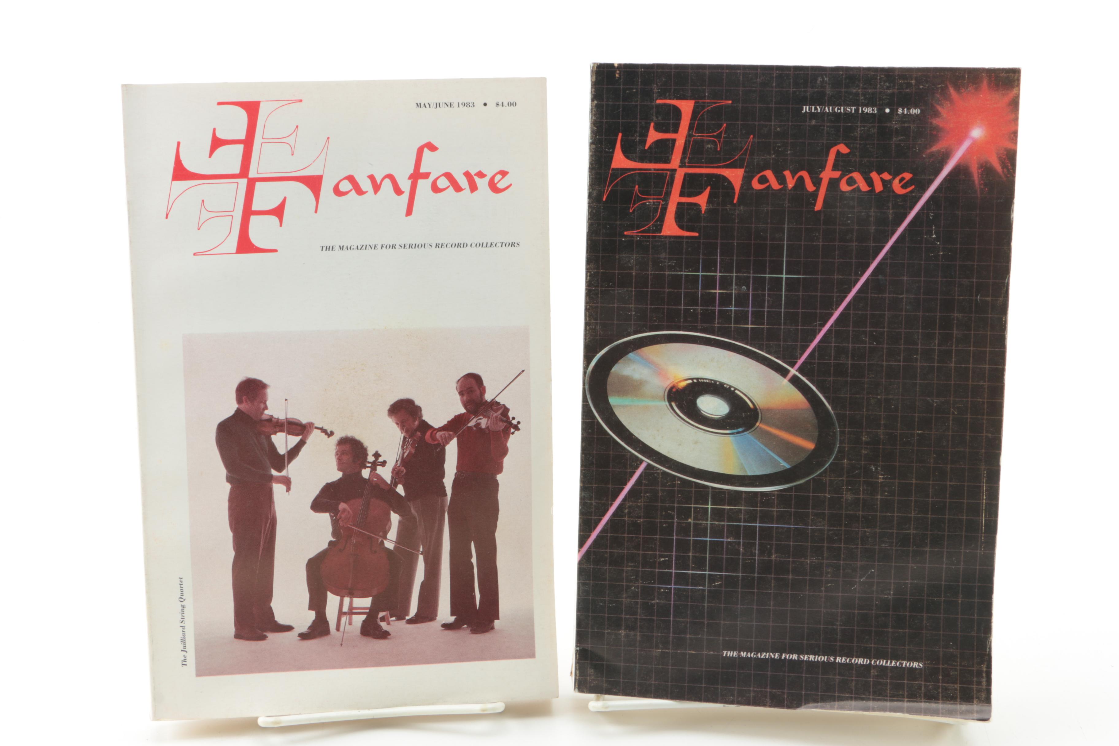 Vintage Issues of "Fanfare" Record Collectors' Magazine