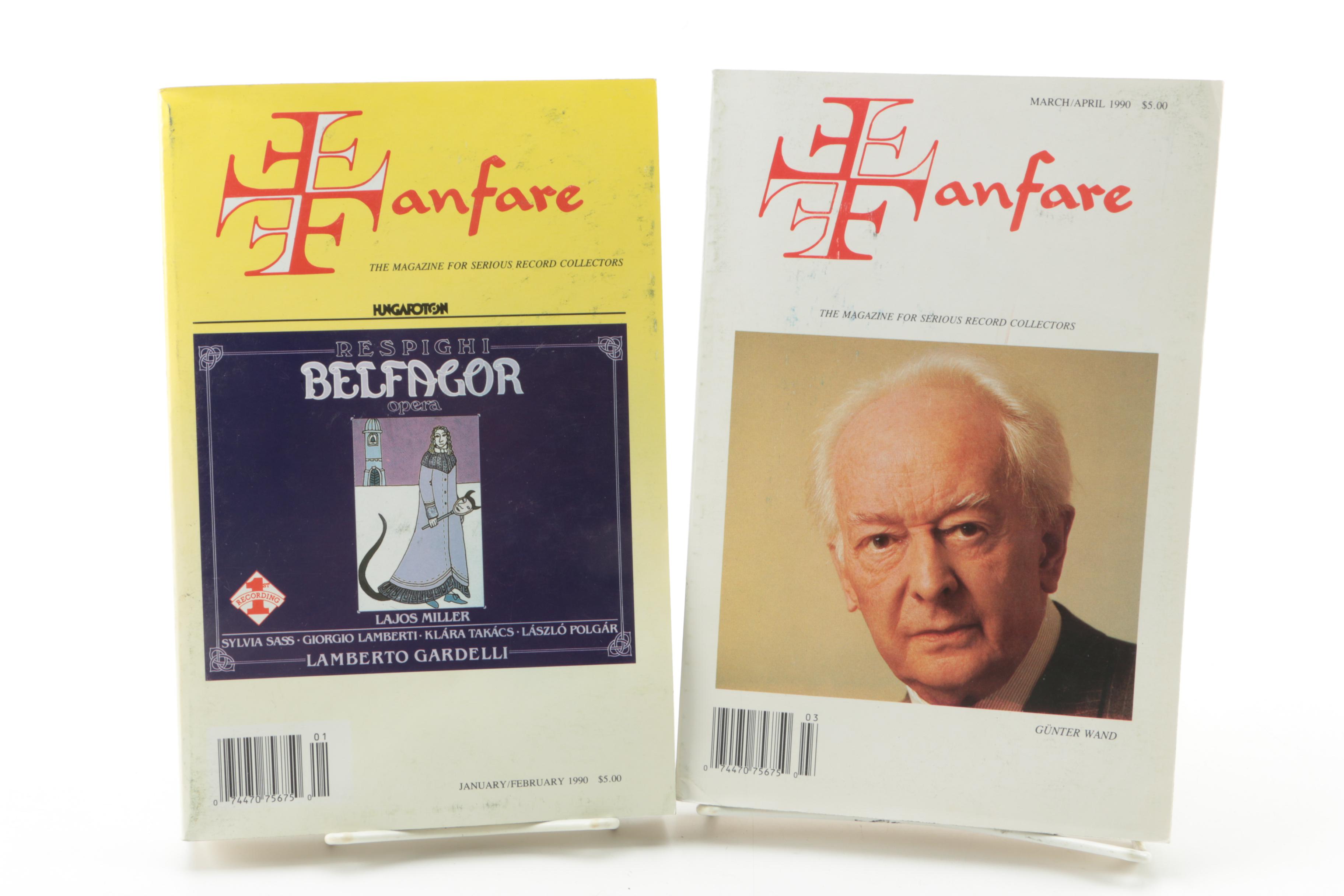 Vintage Issues of "Fanfare" Record Collectors' Magazine