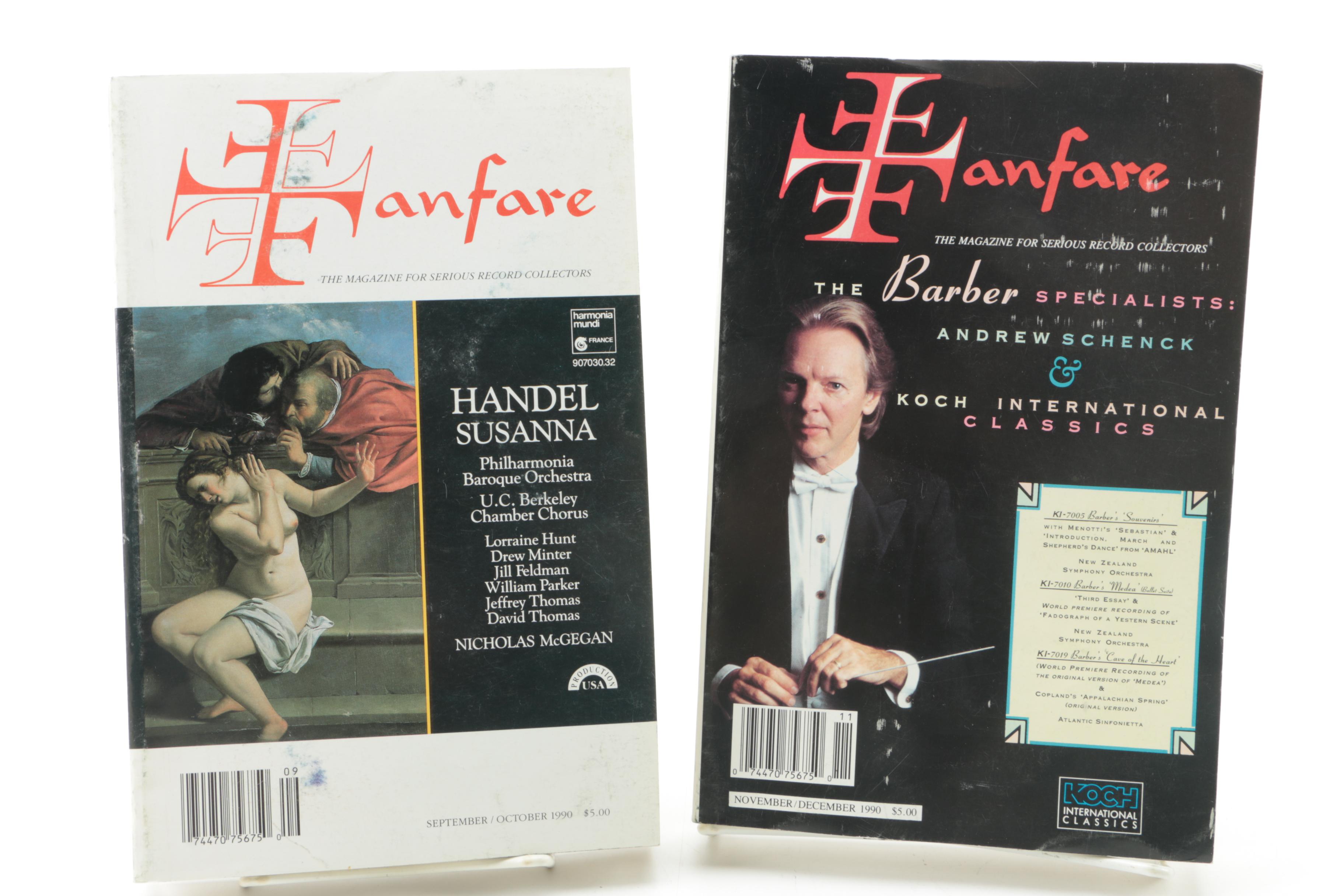 Vintage Issues of "Fanfare" Record Collectors' Magazine