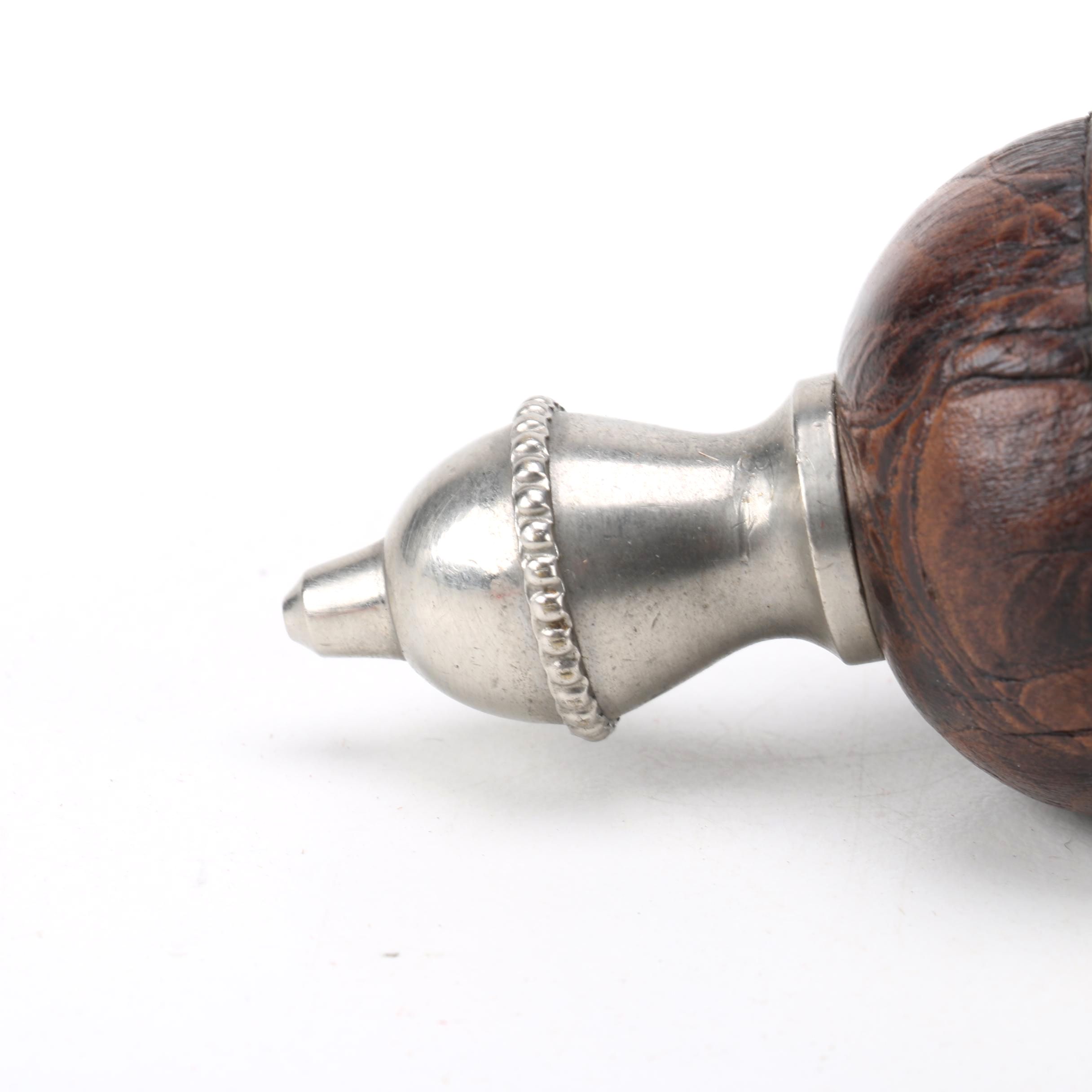 Magnifying Glass with Tooled Leather Handle