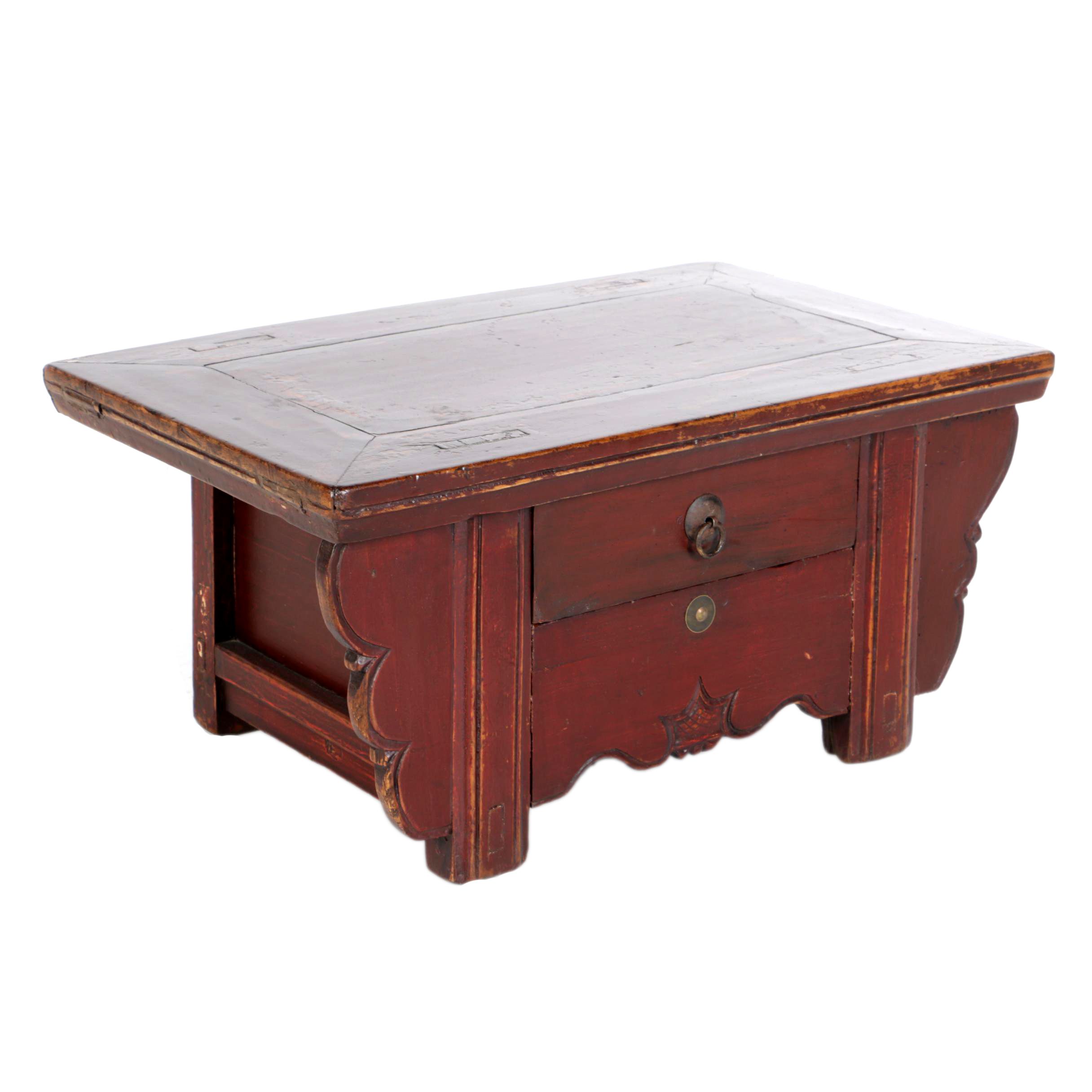 Antique Chinese Elm "Kang" Table