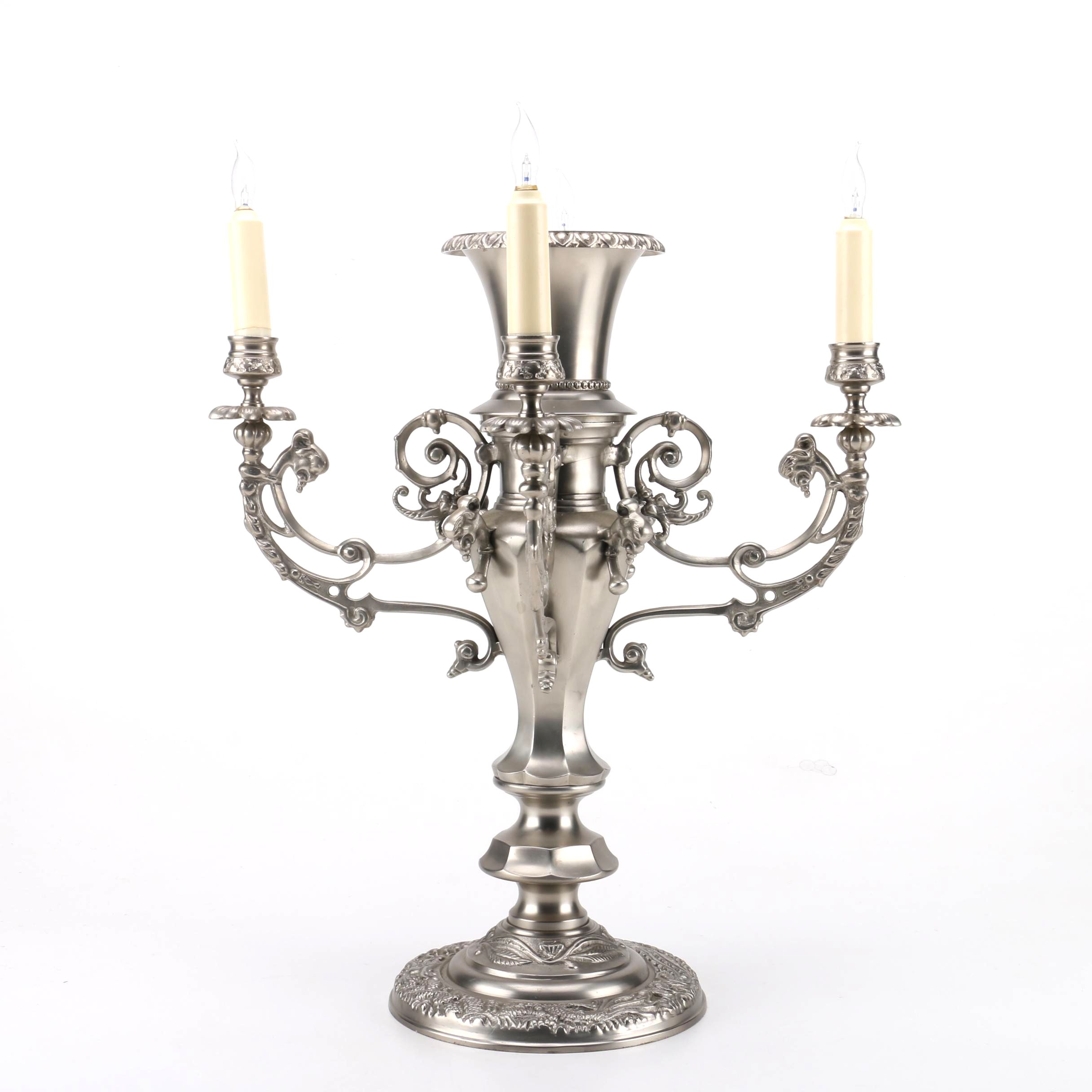 Stetson 1865 Silver-Toned Candelabrum