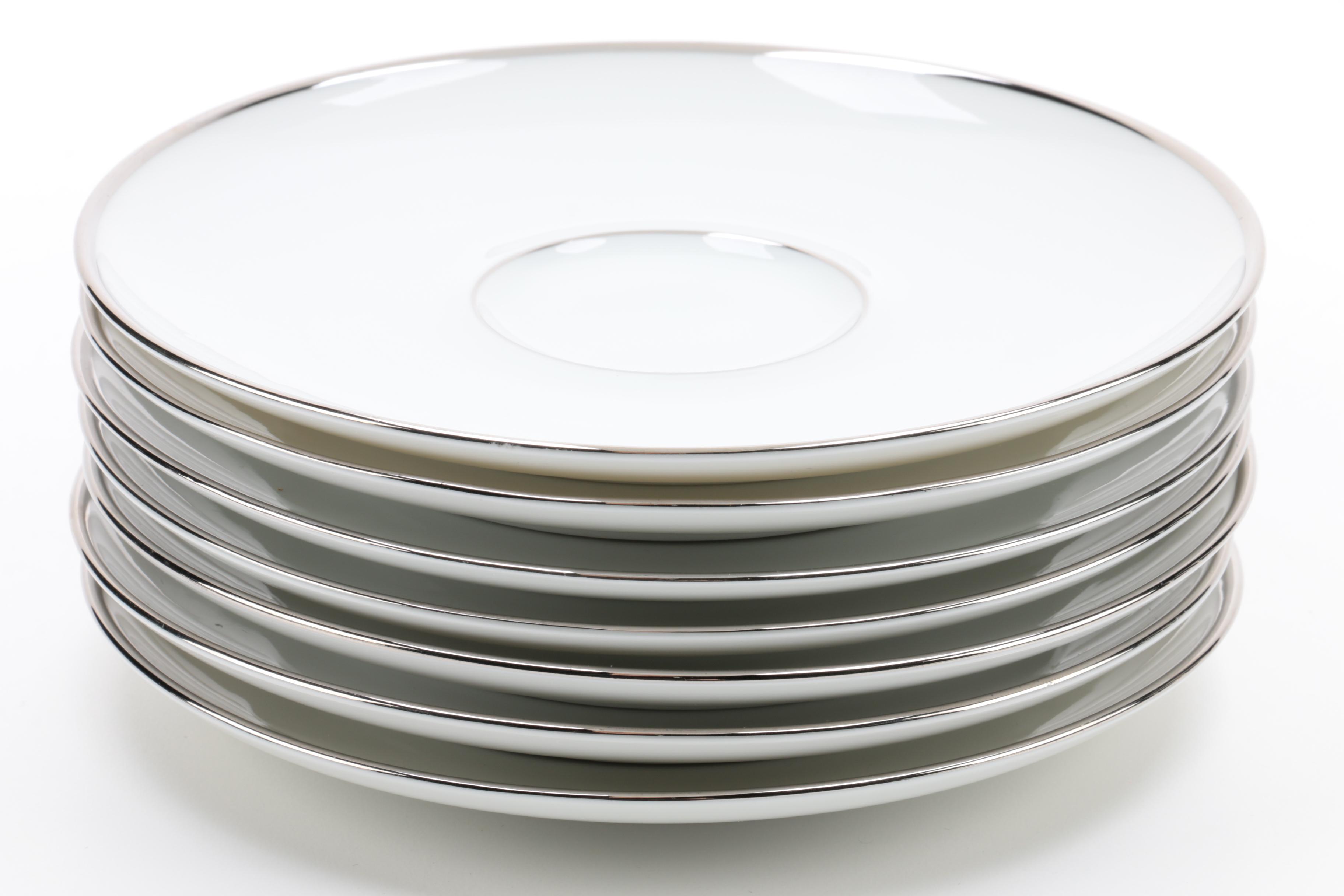 Gerold Porzellan 'Gracious Lady' Porcelain Teacups and Saucers