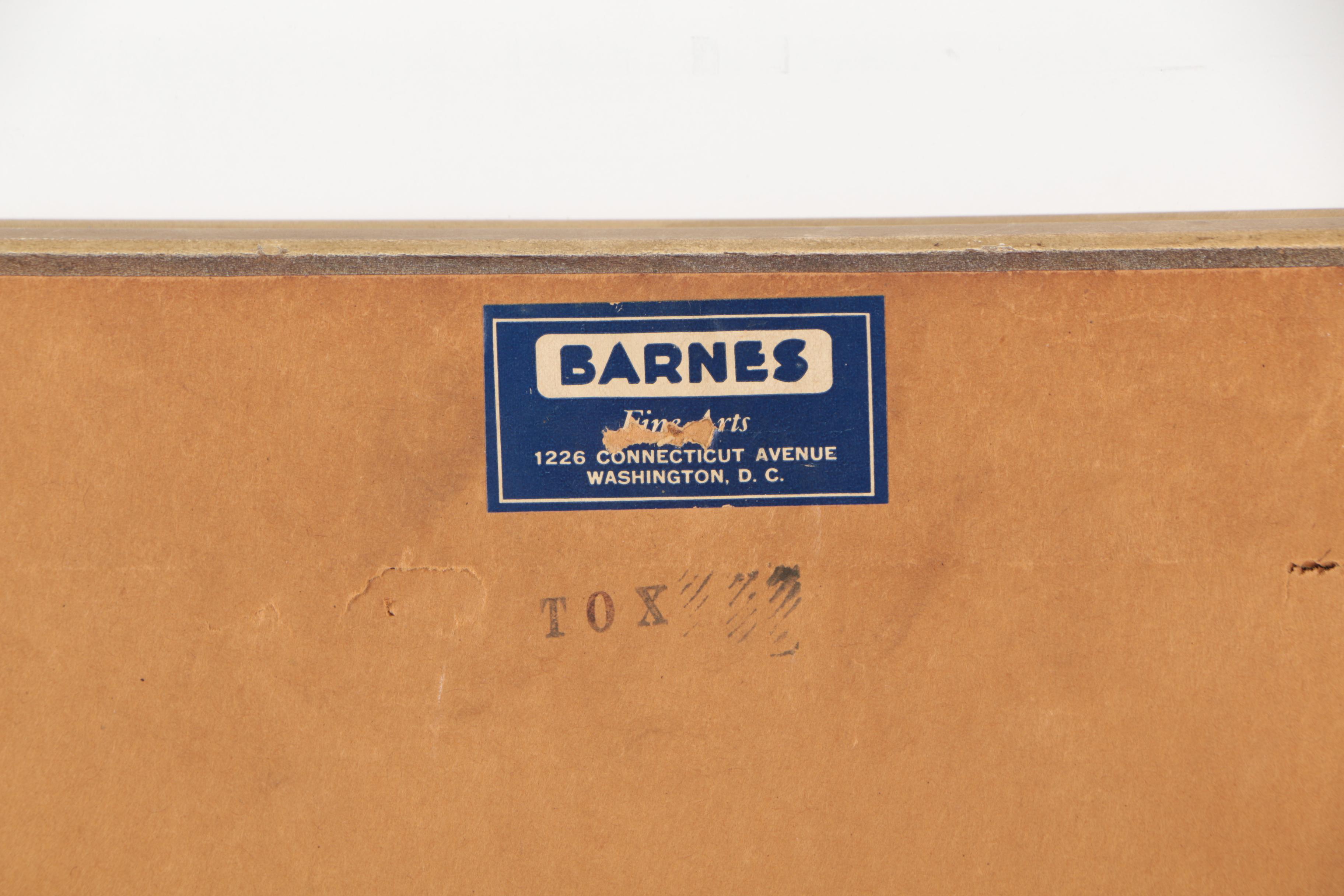 Cydney Grossman Mid Century Gouache Painting of Ballerina