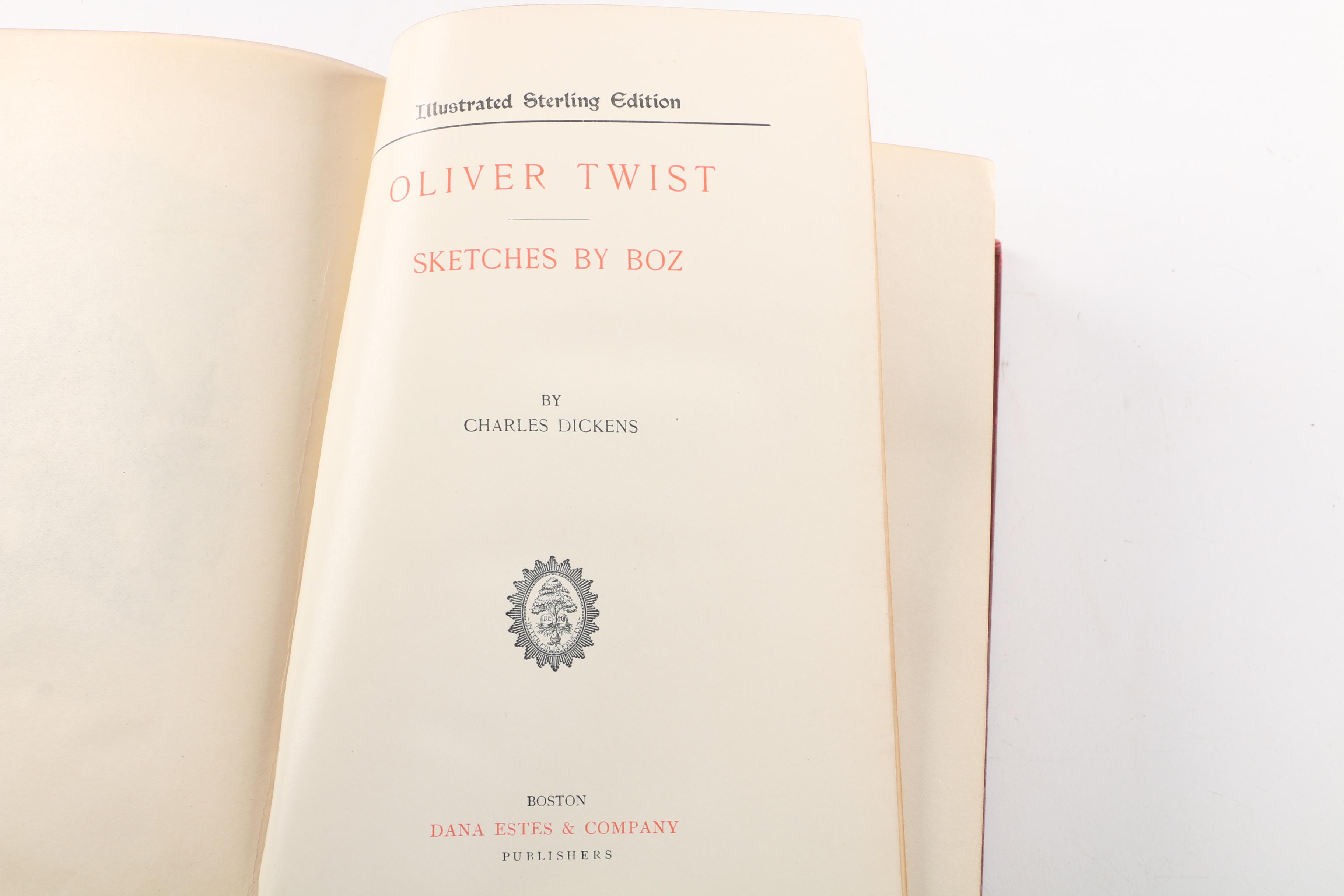 Multi-Volume Illustrated Sterling Edition Set of Works by Charles Dickens