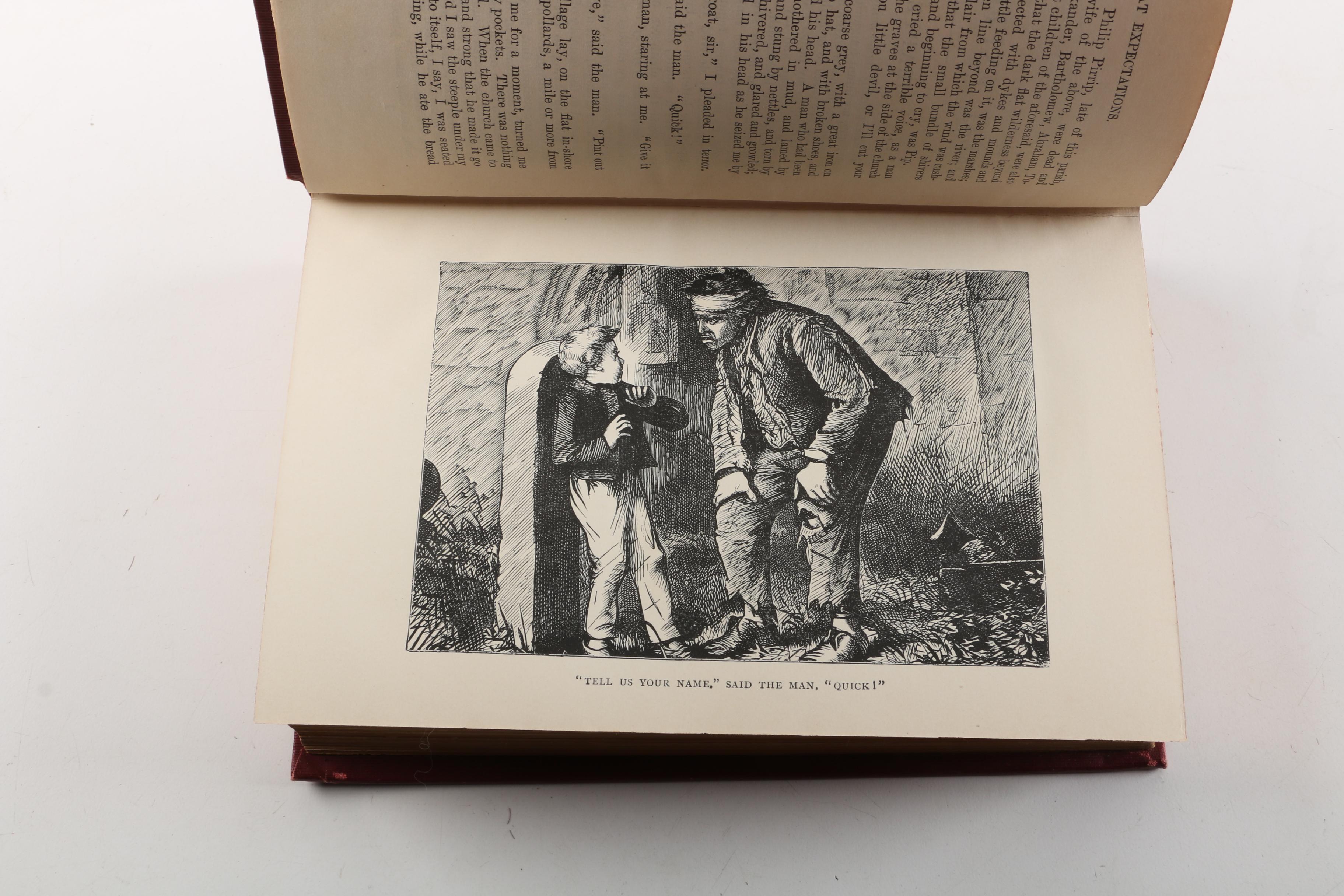 Multi-Volume Illustrated Sterling Edition Set of Works by Charles Dickens