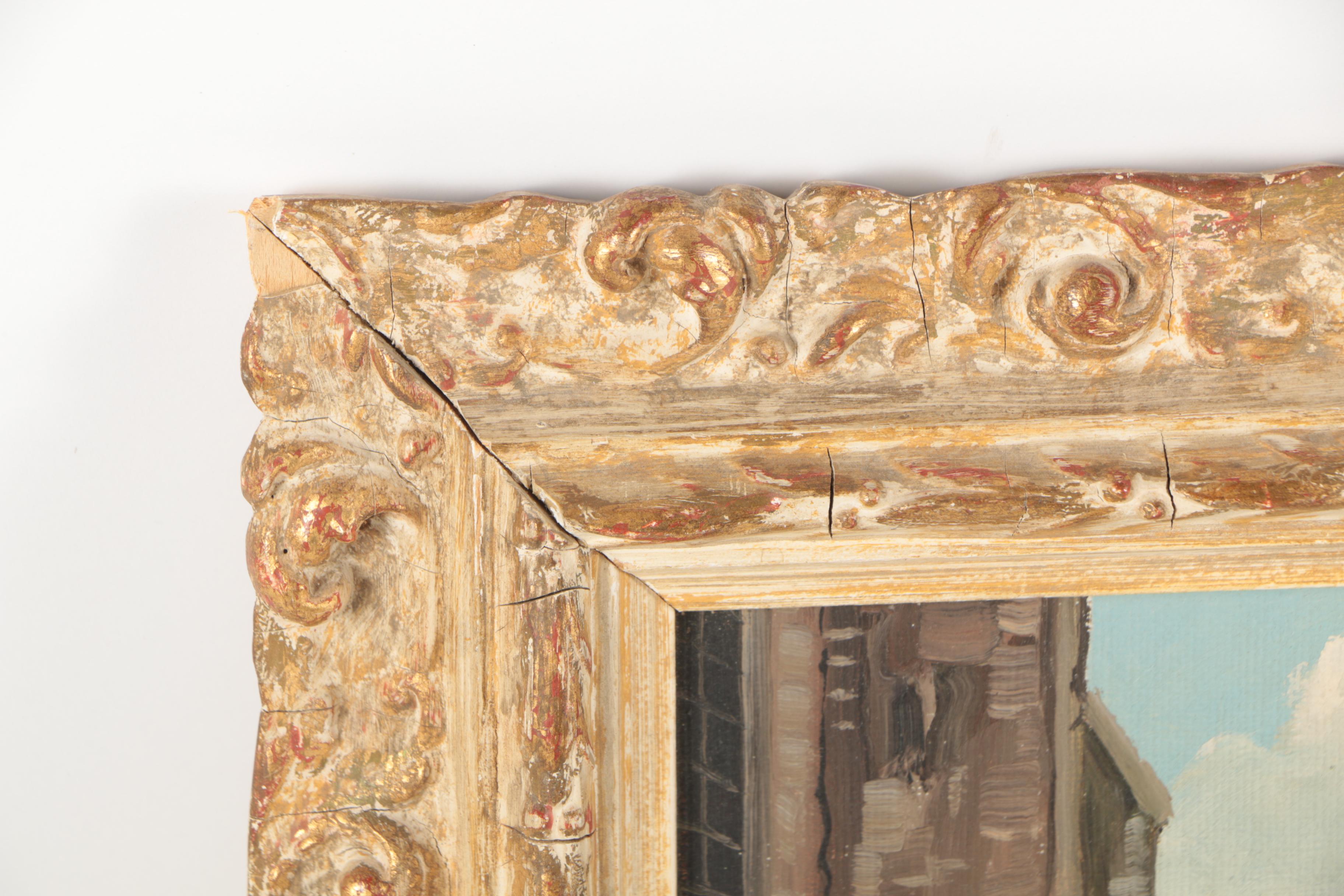 Jacobus Lambertus Dispo, Sr. Mid Century Oil Paintings of Amsterdam Canal Scenes