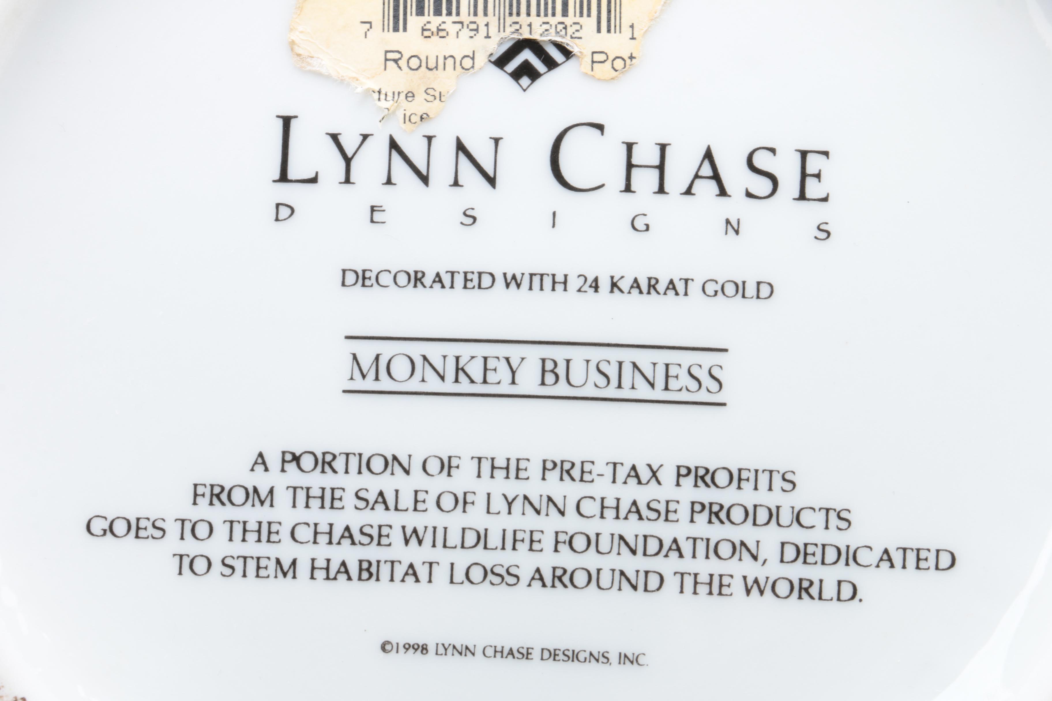 Porcelain Cachepots Featuring Tiffany "Black Shoulder" Urn