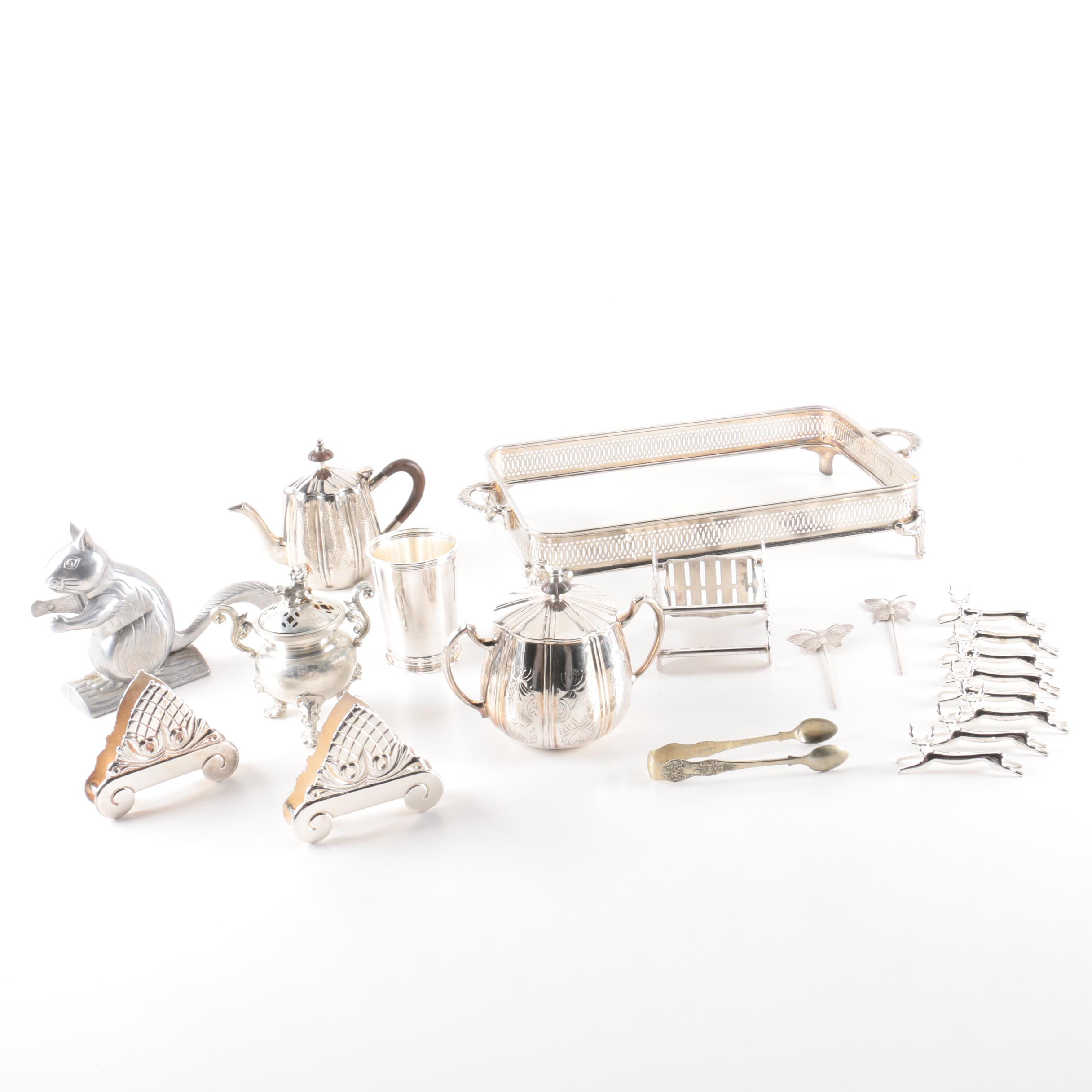 Gorham Silver Plate Julep Cup and Other Silver Plate Serveware