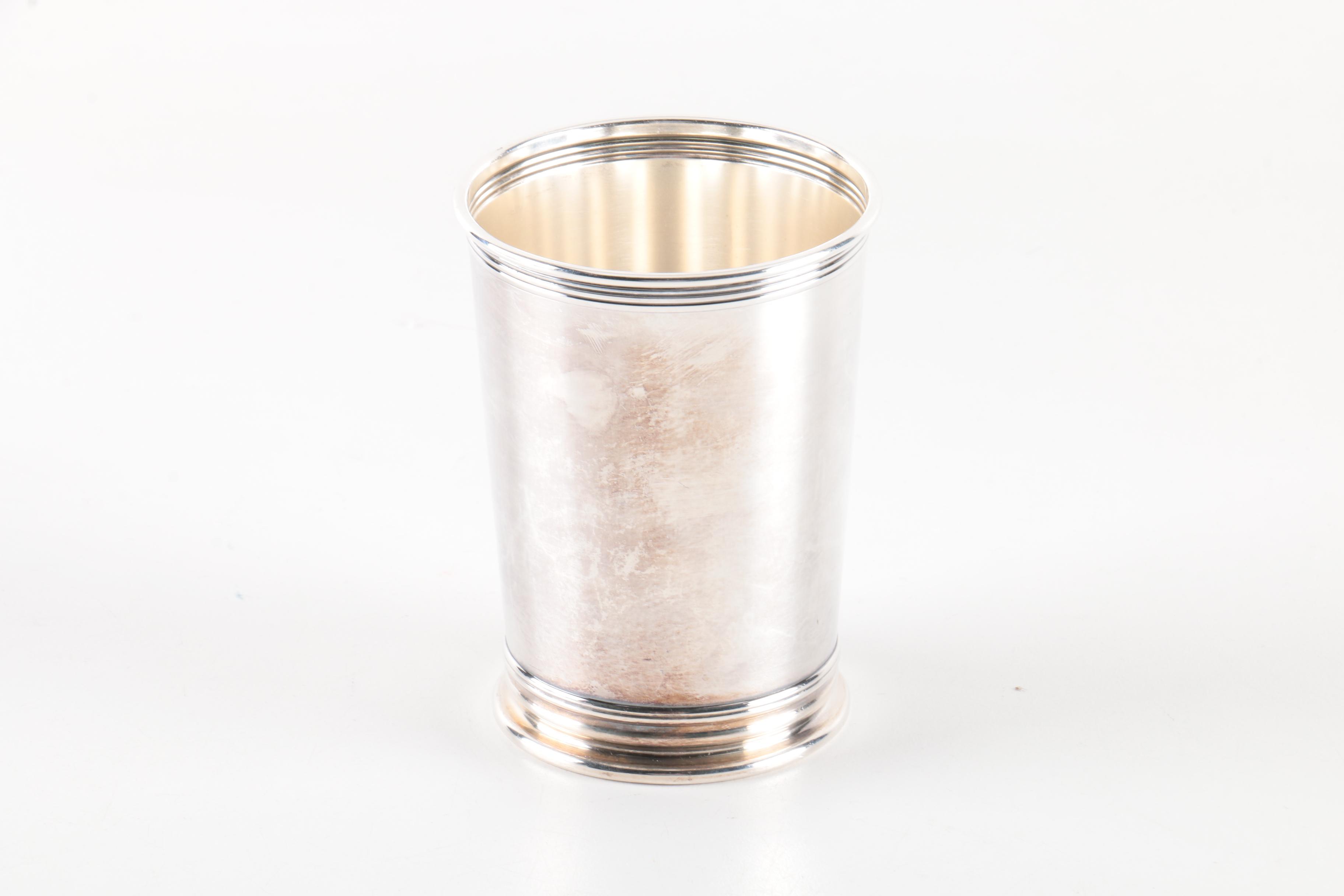 Gorham Silver Plate Julep Cup and Other Silver Plate Serveware