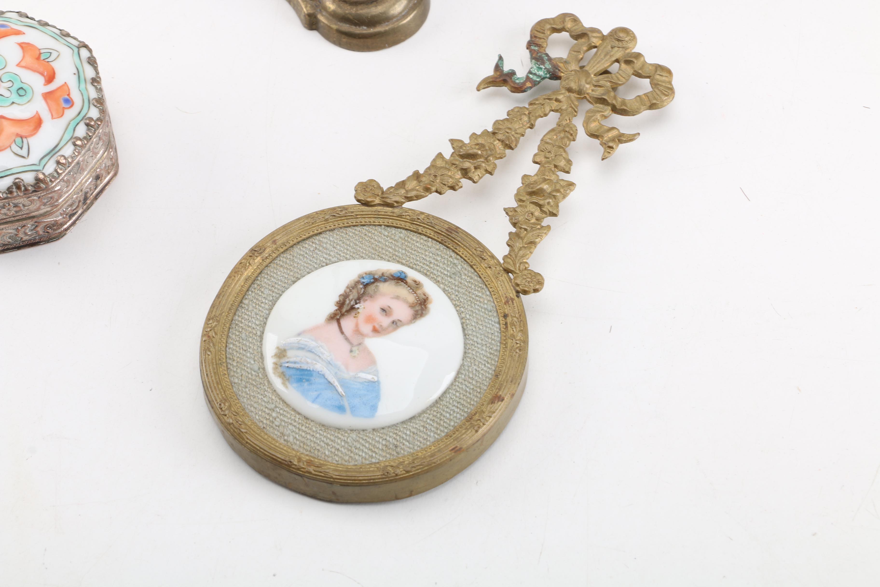 Antique French Rococo Style Jardiniére with a Hand-Painted Porcelain Portrait