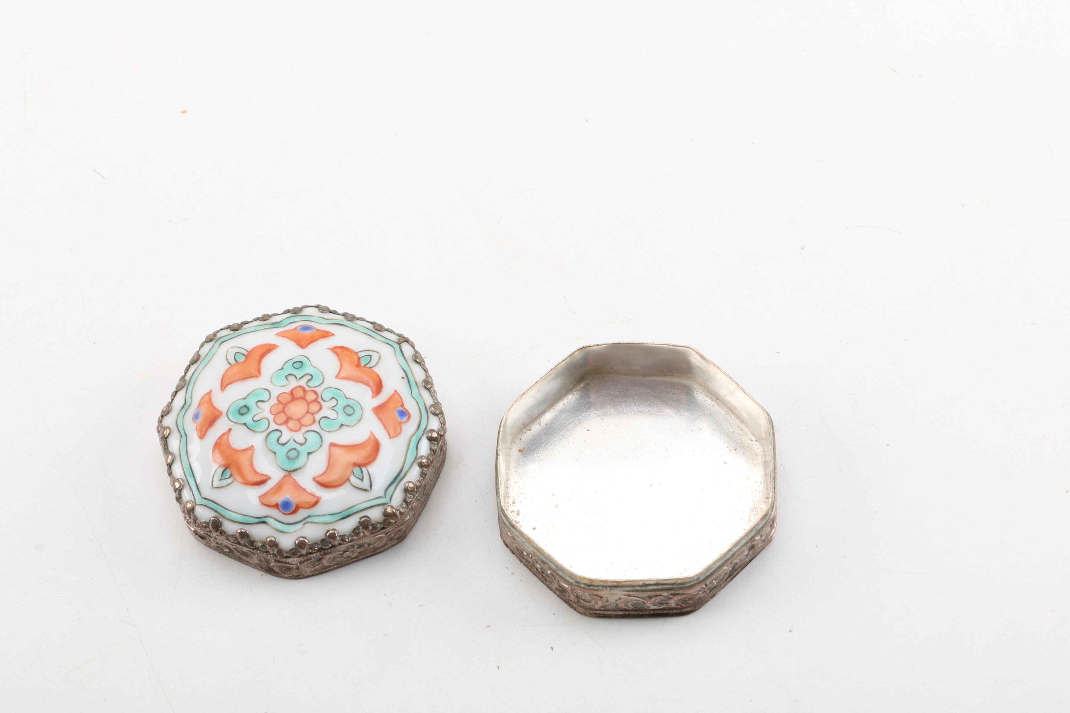 Antique French Rococo Style Jardiniére with a Hand-Painted Porcelain Portrait