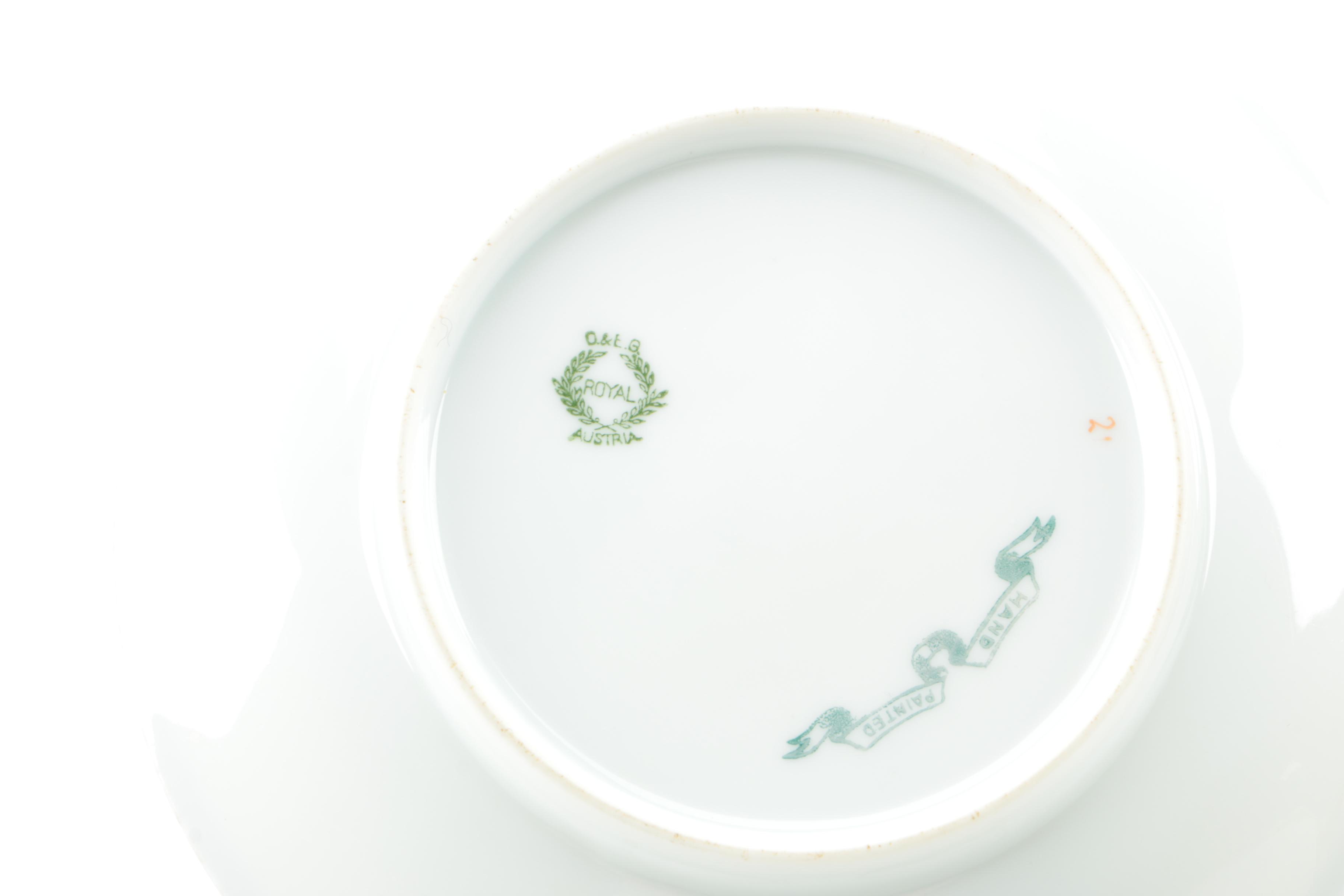 Vintage O. E. & G Royal Austria Porcelain Plates