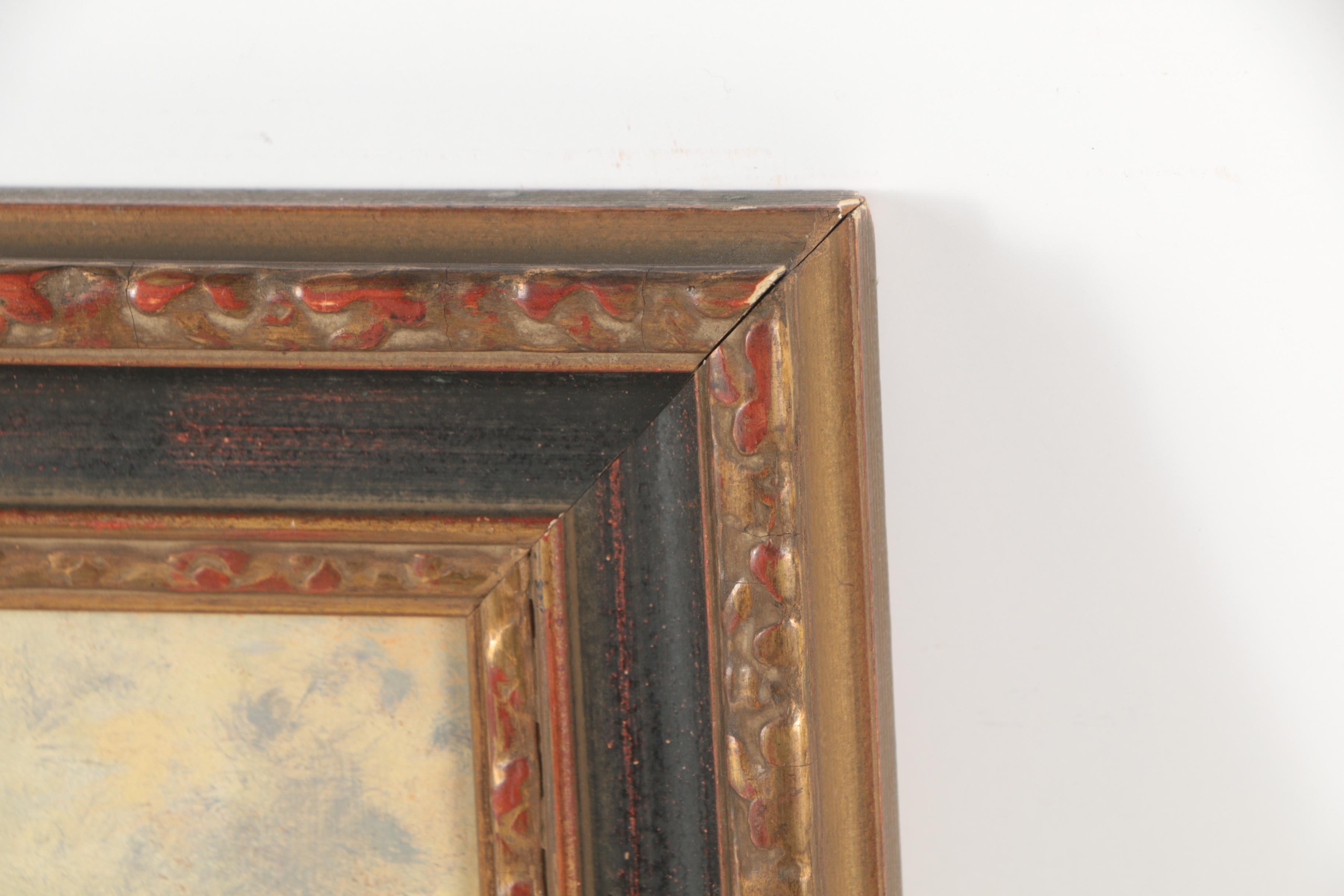 Arthur Vidal Diehl Oil Painting of a River Scene