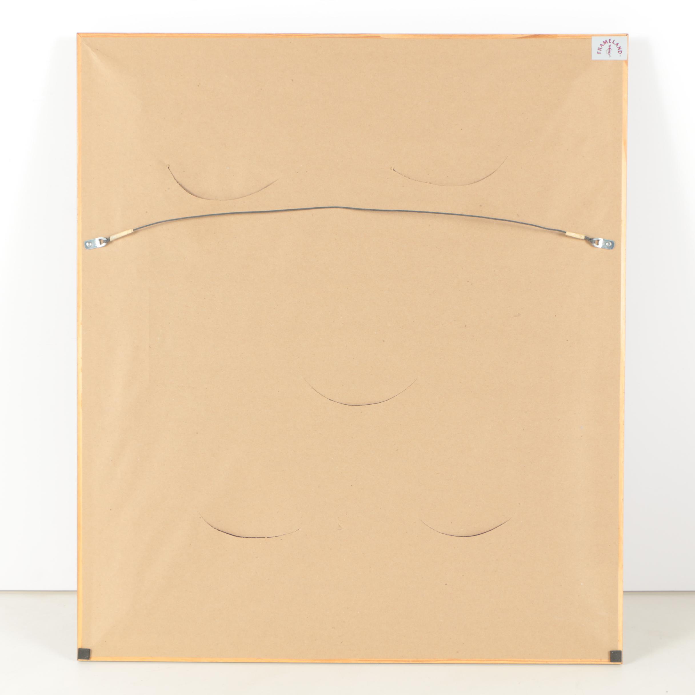 Minghin Oil Painting of a Woman Sewing