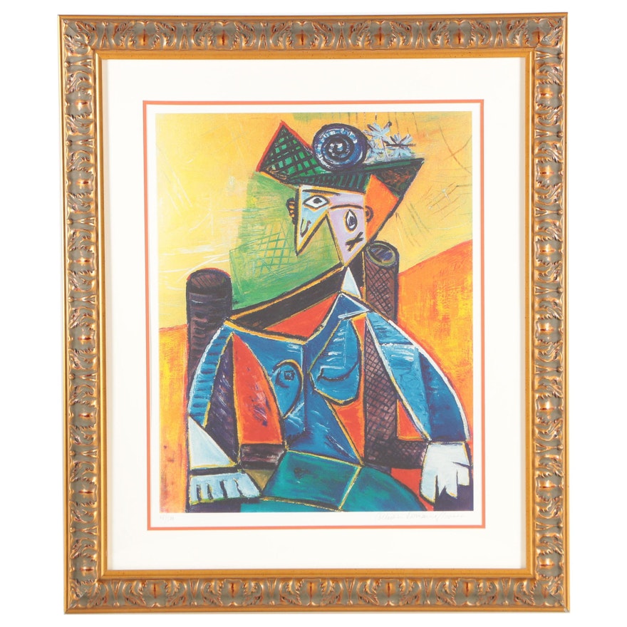 Offset Lithograph After Pablo Picasso "Seated Woman in an Armchair"
