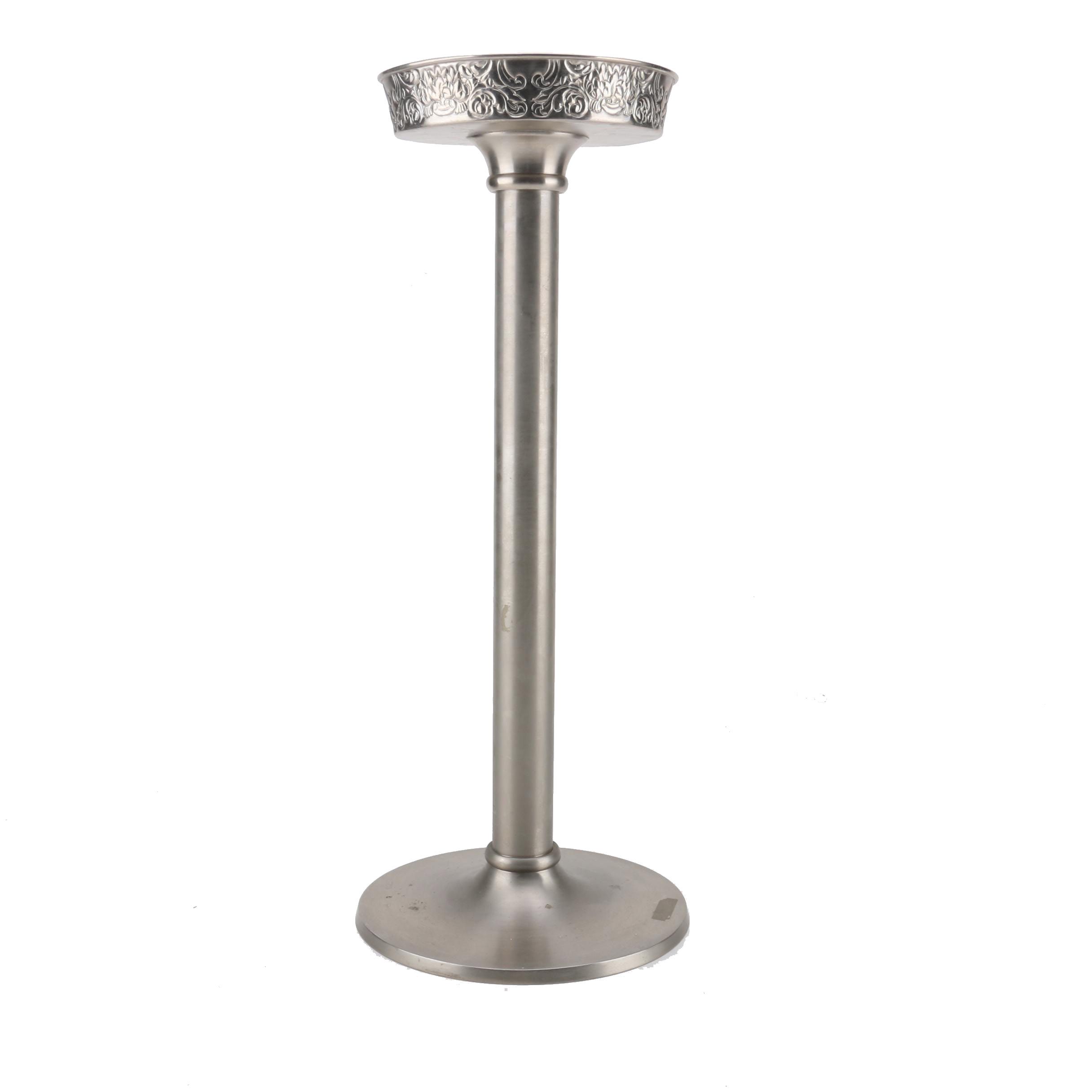"Stetson 1865" Silver Tone Metal Footed Stand