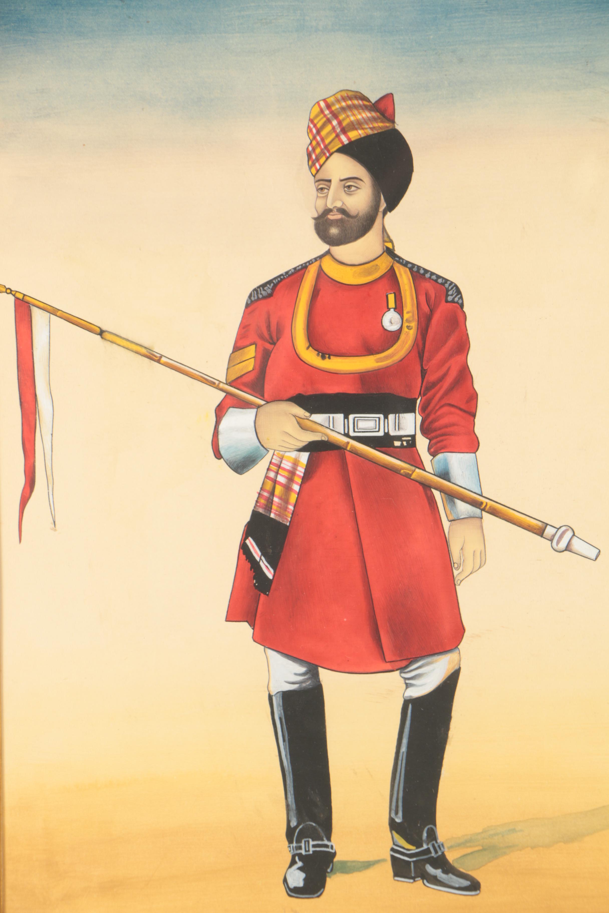 Watercolor Painting After A.C. Lovett's "The Governor's Bodyguard"