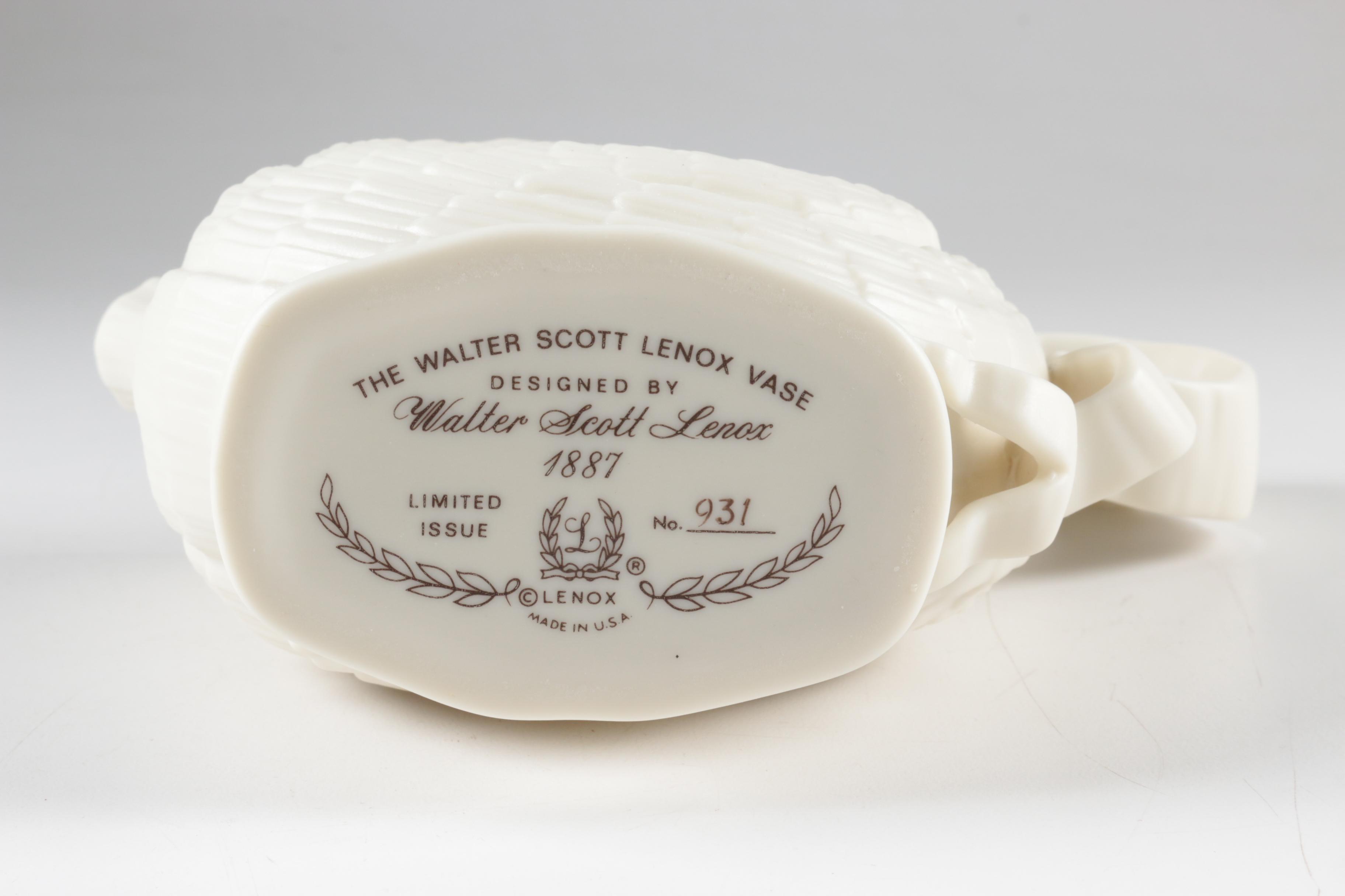 Limited Edition Lenox Walter Scott Reproduction Vase