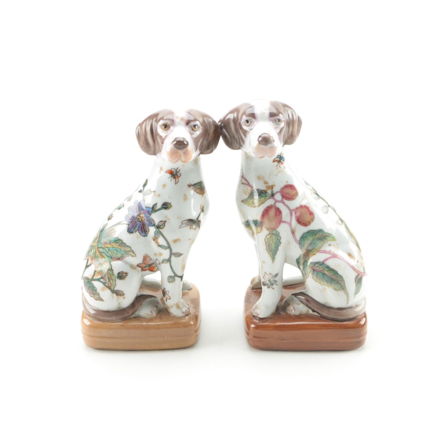 Chinese Porcelain Dog Figuines