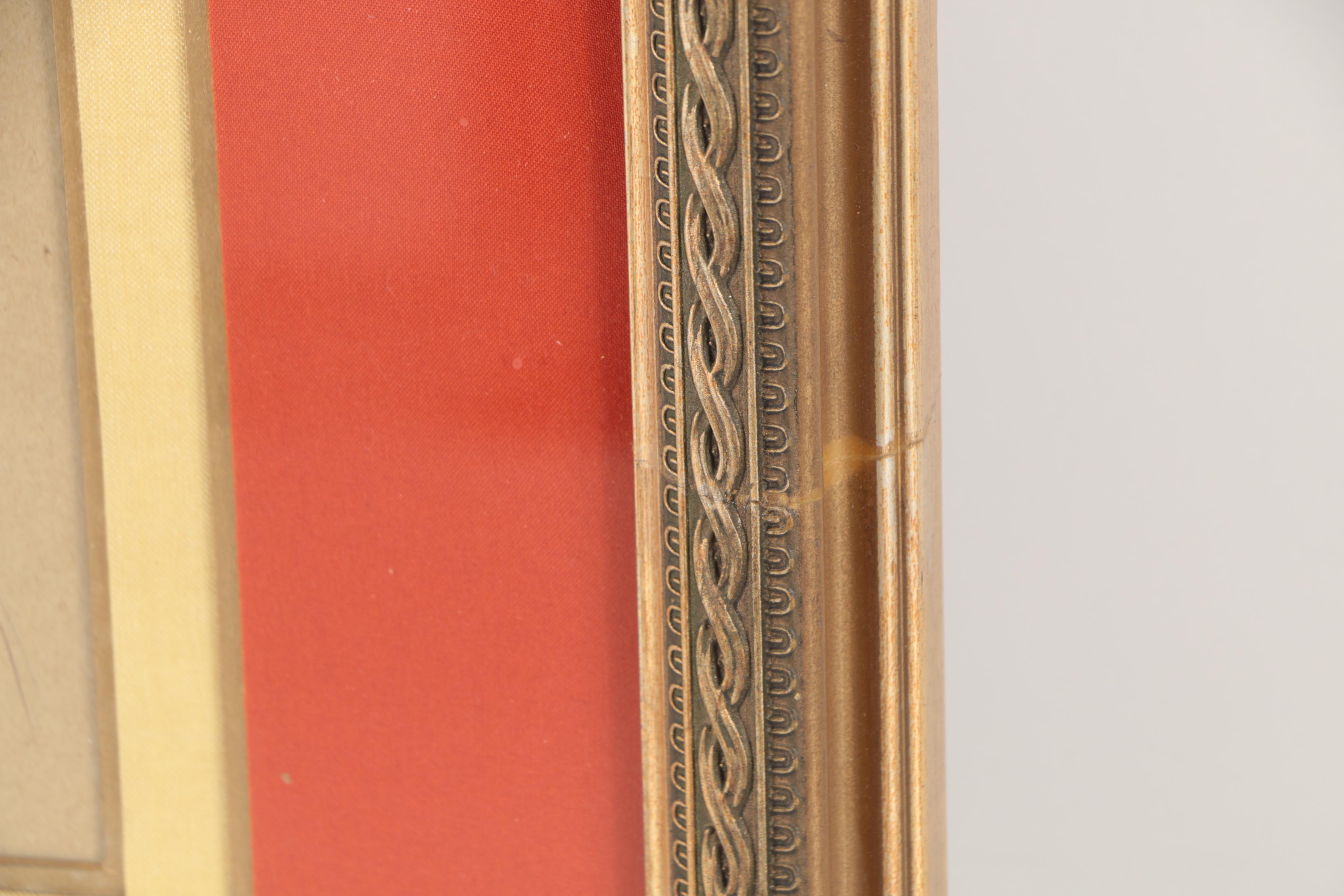 Embellished Gouache Portrait of a Man