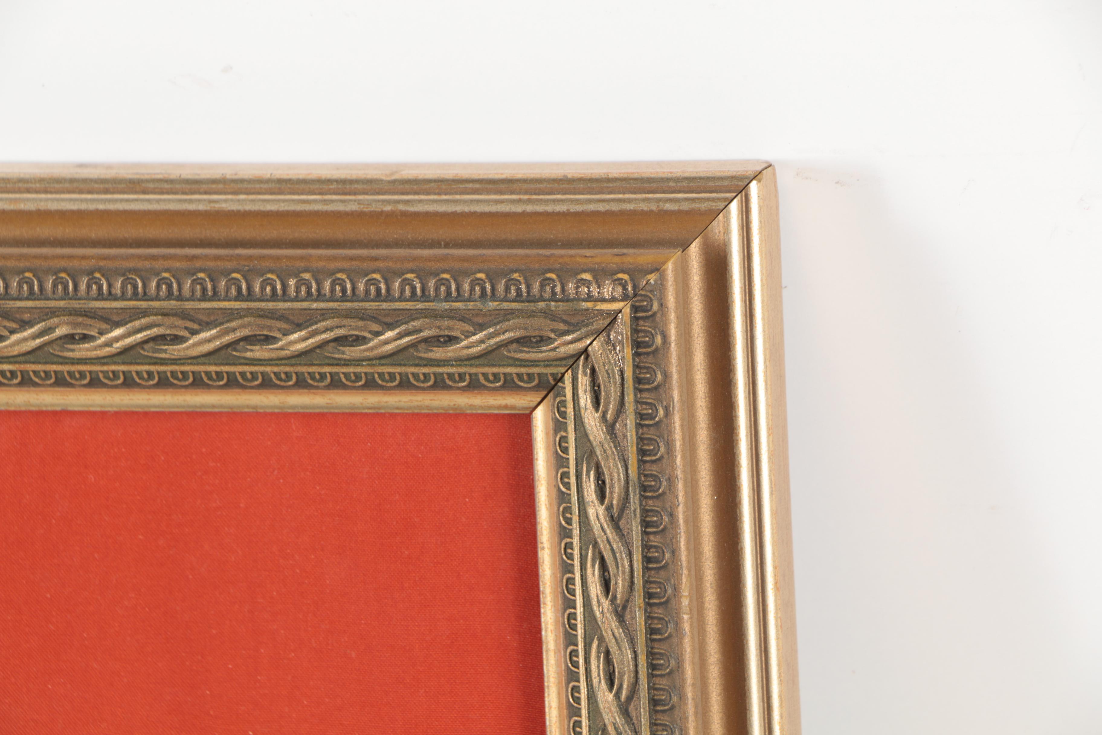 Embellished Gouache Portrait of a Man