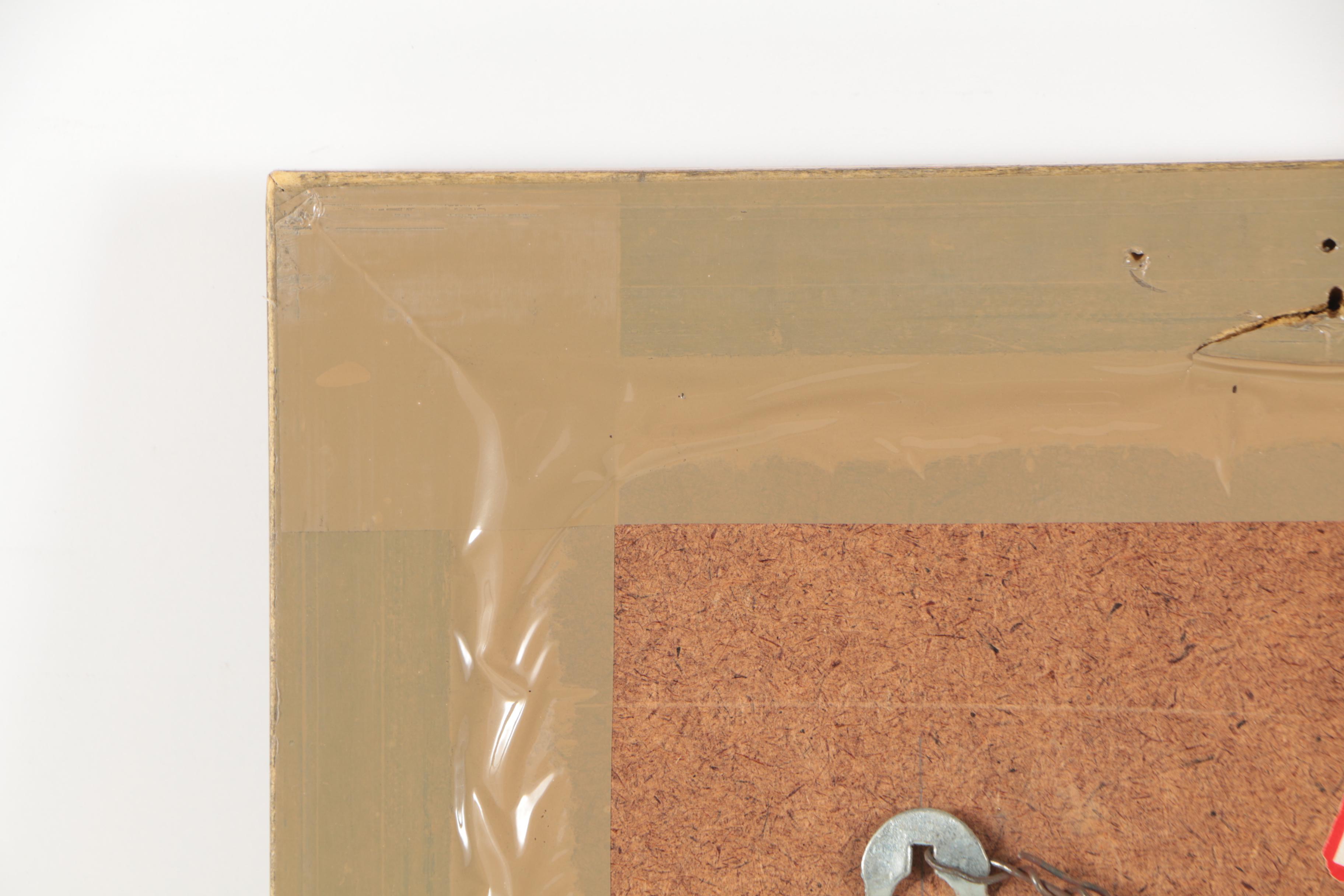 Embellished Gouache Portrait of a Man