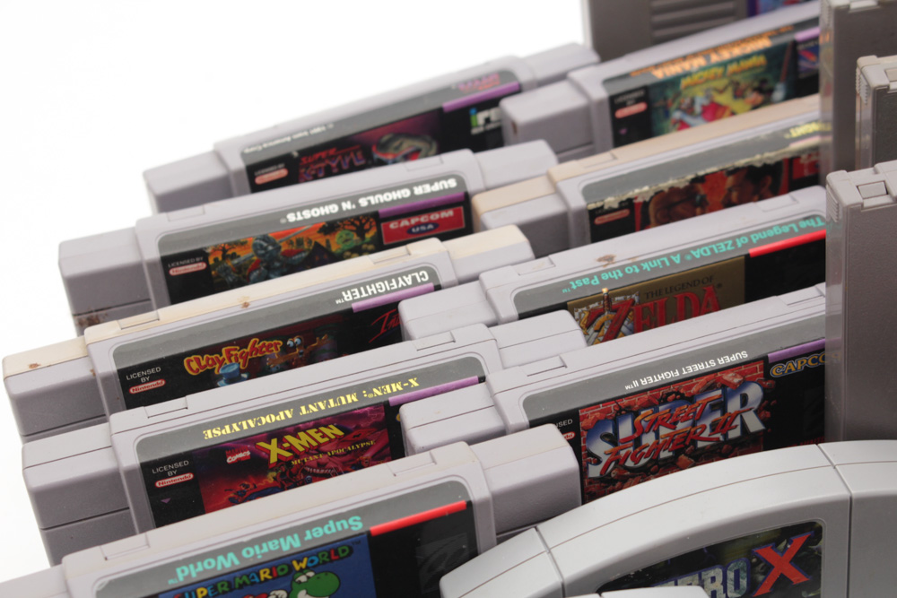 Vintage Video Game Cartridge Assortment