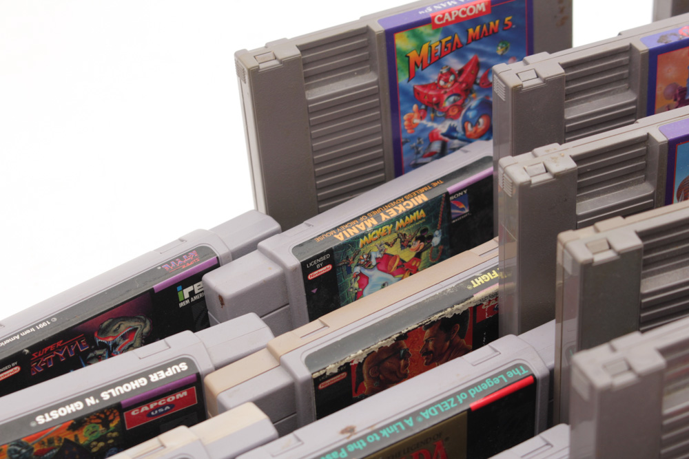 Vintage Video Game Cartridge Assortment