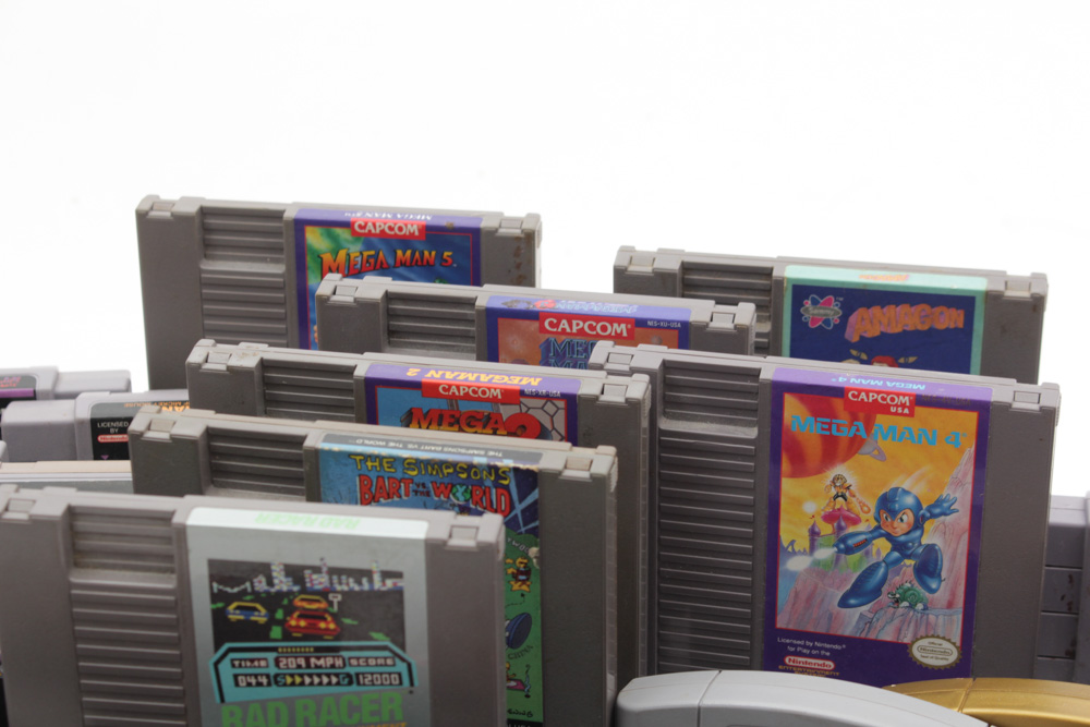 Vintage Video Game Cartridge Assortment
