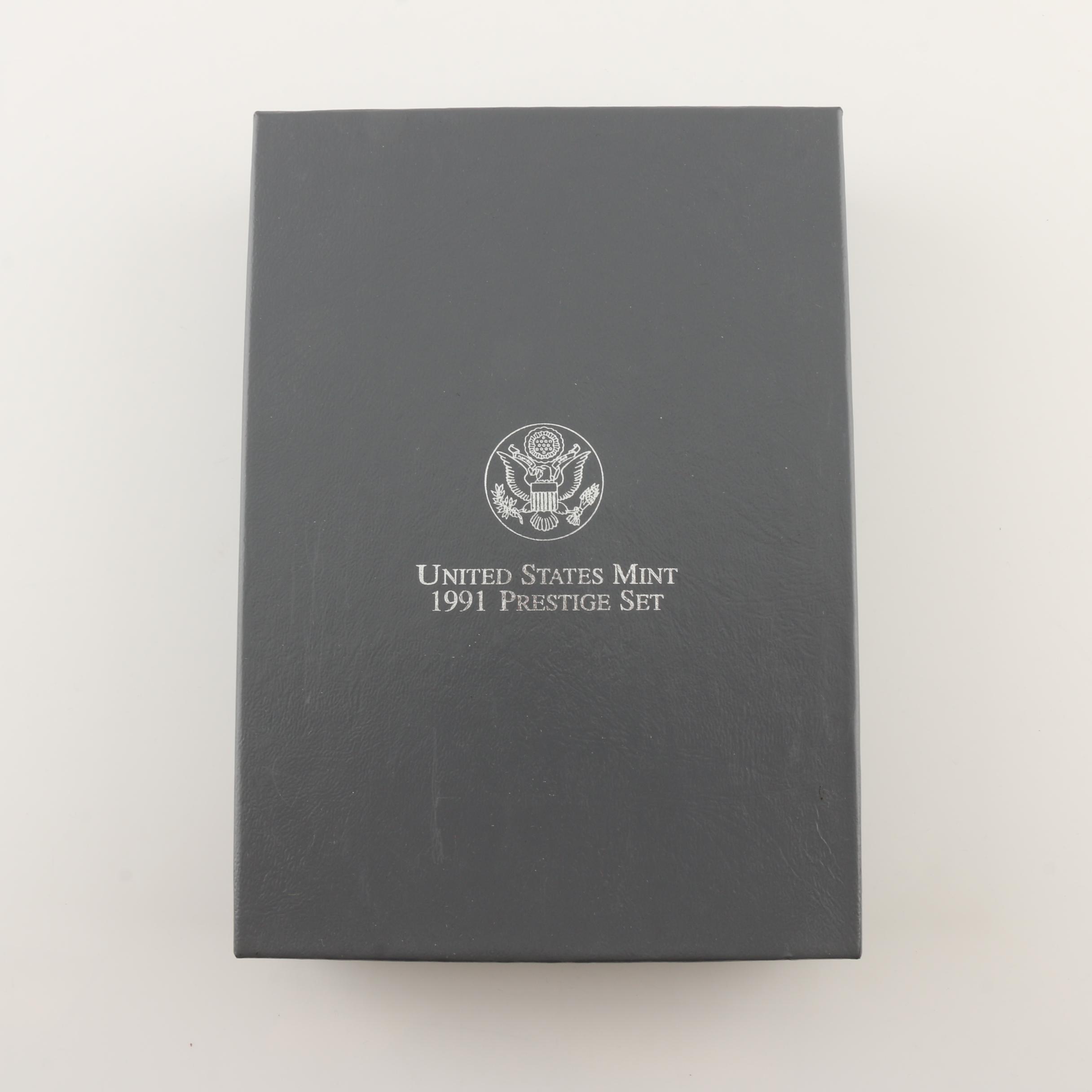 Group of Two U.S. Prestige Sets and Six Commemorative Coins