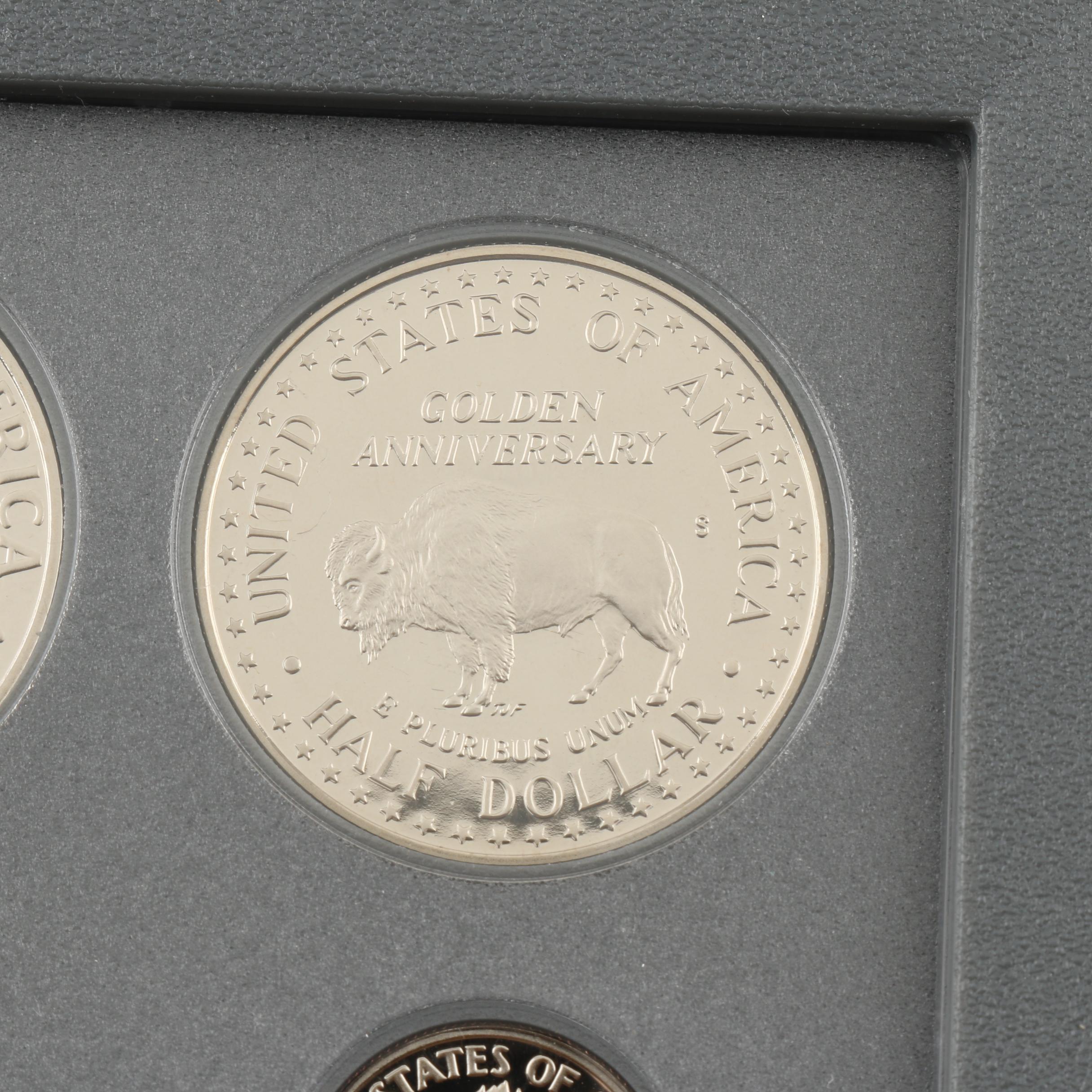 Group of Two U.S. Prestige Sets and Six Commemorative Coins